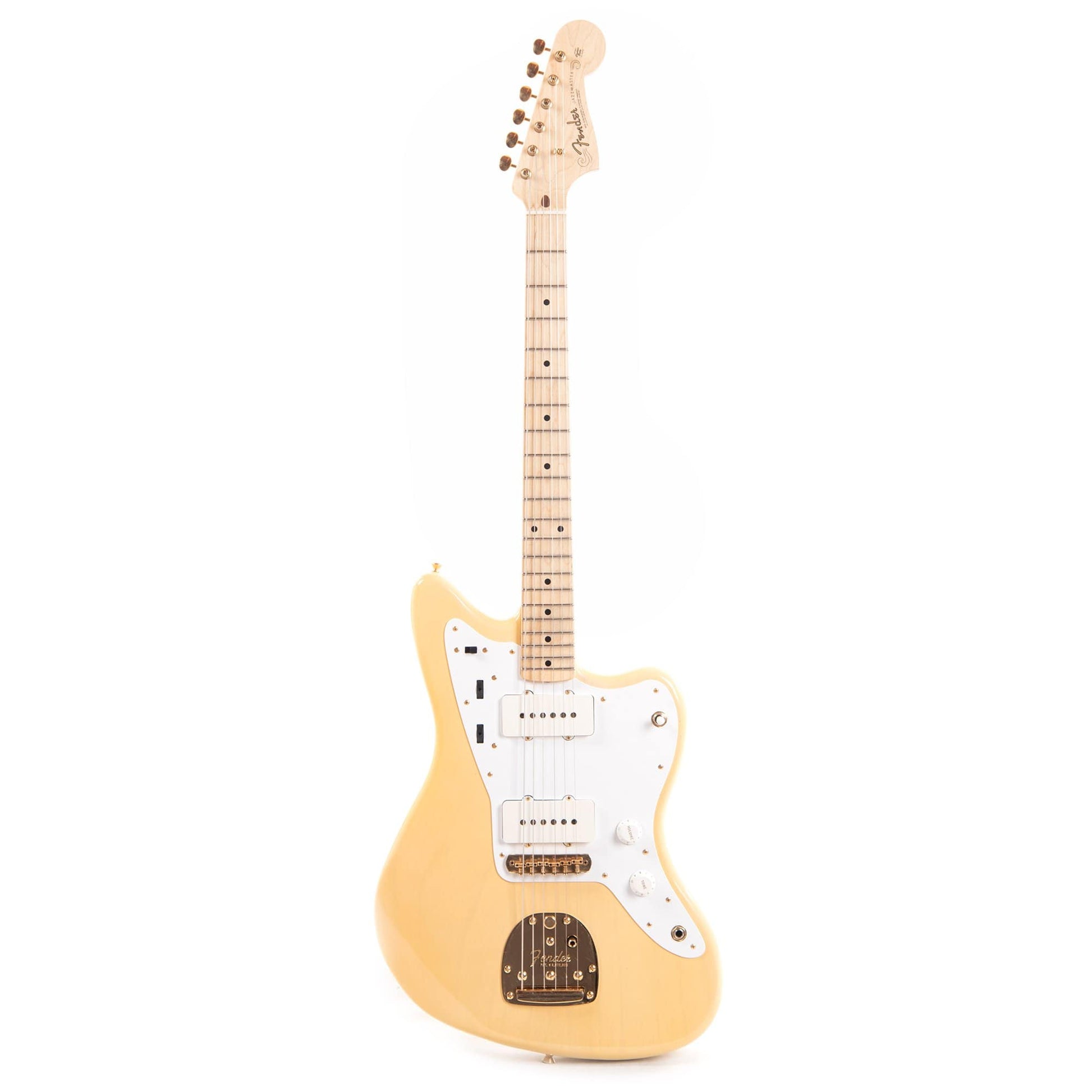 Fender Custom Shop 1958 Jazzmaster Deluxe Closet Classic Ash Super Aged White Blonde w/Gold Hardware & Chicago Specials Master Built By Dennis Galuszka Electric Guitars / Solid Body