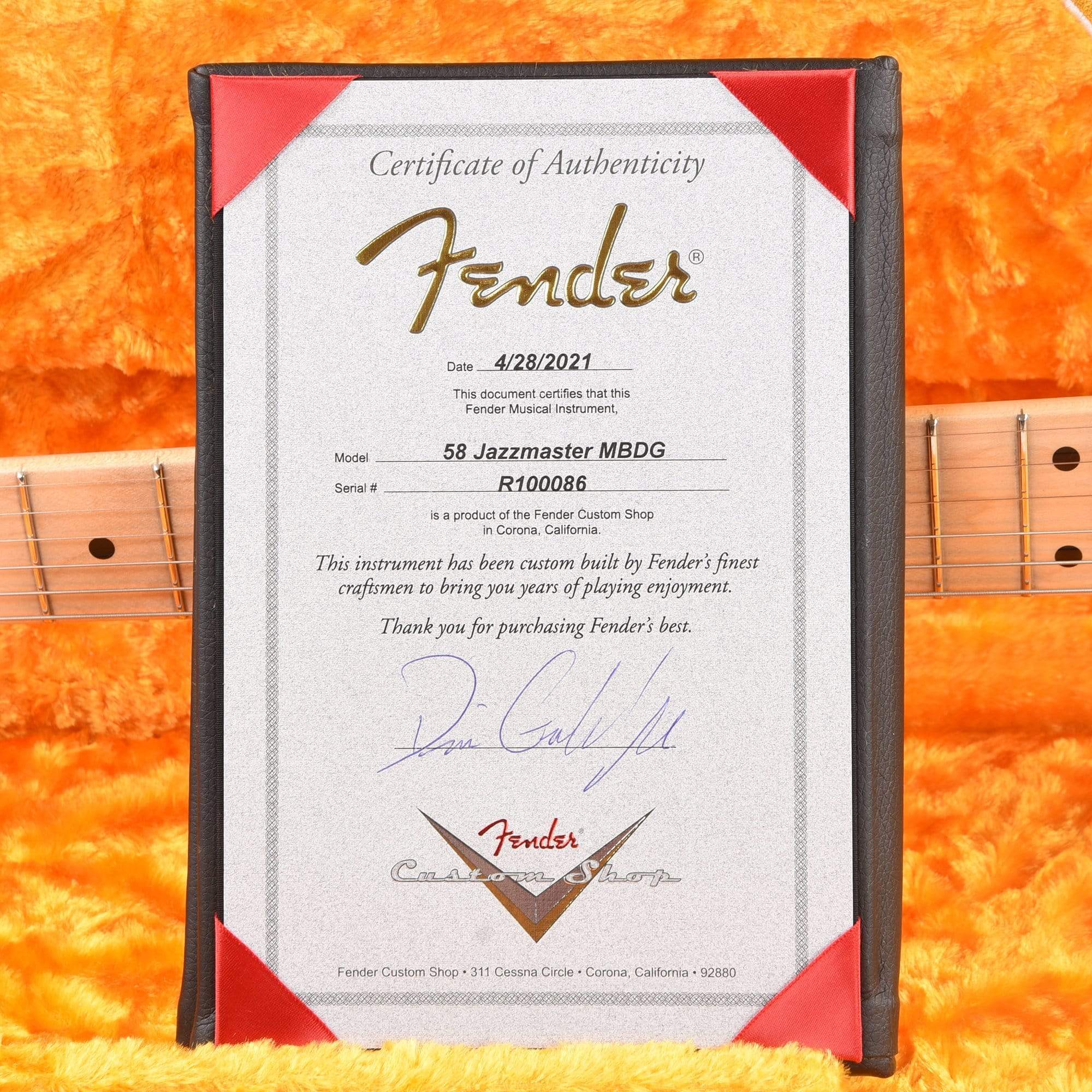 Fender Custom Shop 1958 Jazzmaster Deluxe Closet Classic Ash Super Aged White Blonde w/Gold Hardware & Chicago Specials Master Built By Dennis Galuszka Electric Guitars / Solid Body