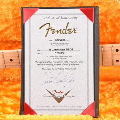 Fender Custom Shop 1958 Jazzmaster Deluxe Closet Classic Ash Super Aged White Blonde w/Gold Hardware & Chicago Specials Master Built By Dennis Galuszka Electric Guitars / Solid Body