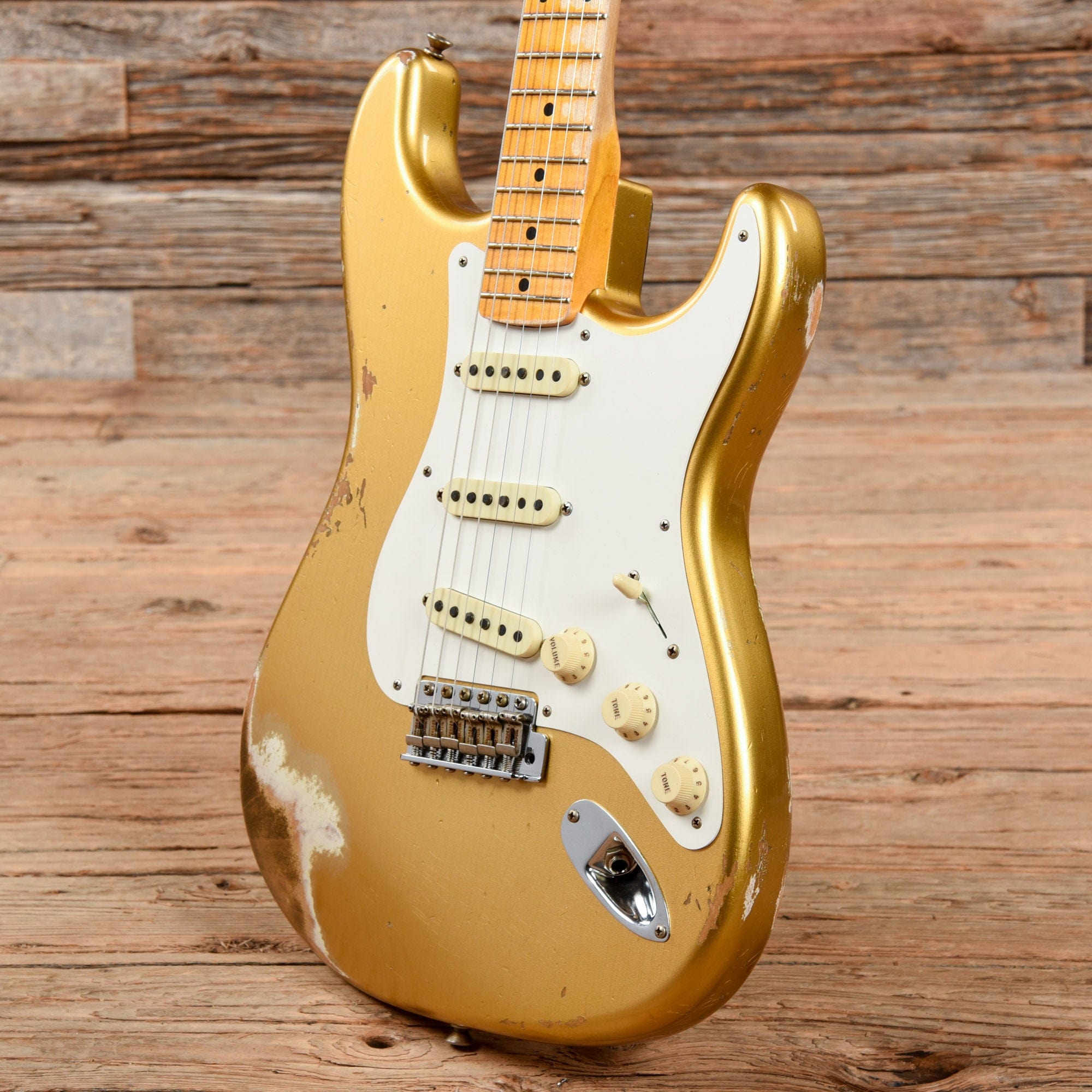 Fender Custom Shop 1958 Stratocaster Heavy Relic Aged HLE Gold 2019 Electric Guitars / Solid Body
