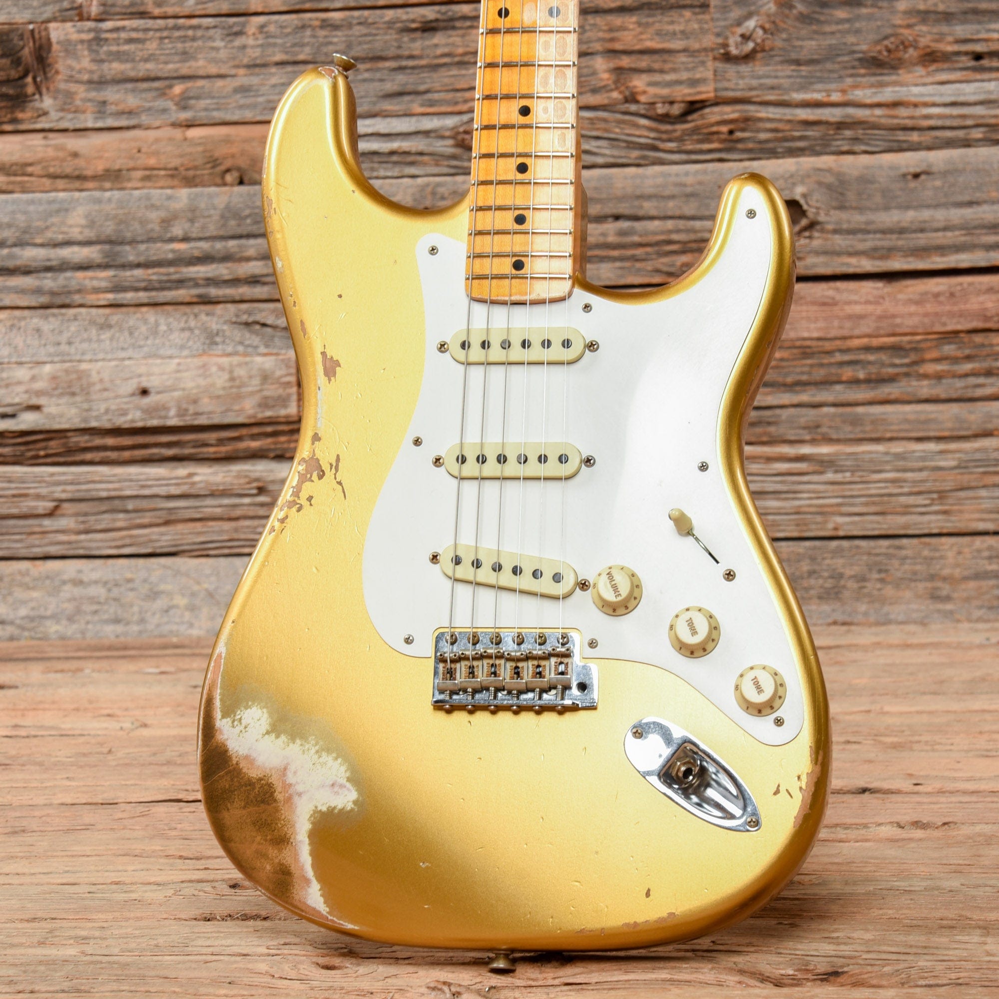 Fender Custom Shop 1958 Stratocaster Heavy Relic Aged HLE Gold 2019 Electric Guitars / Solid Body