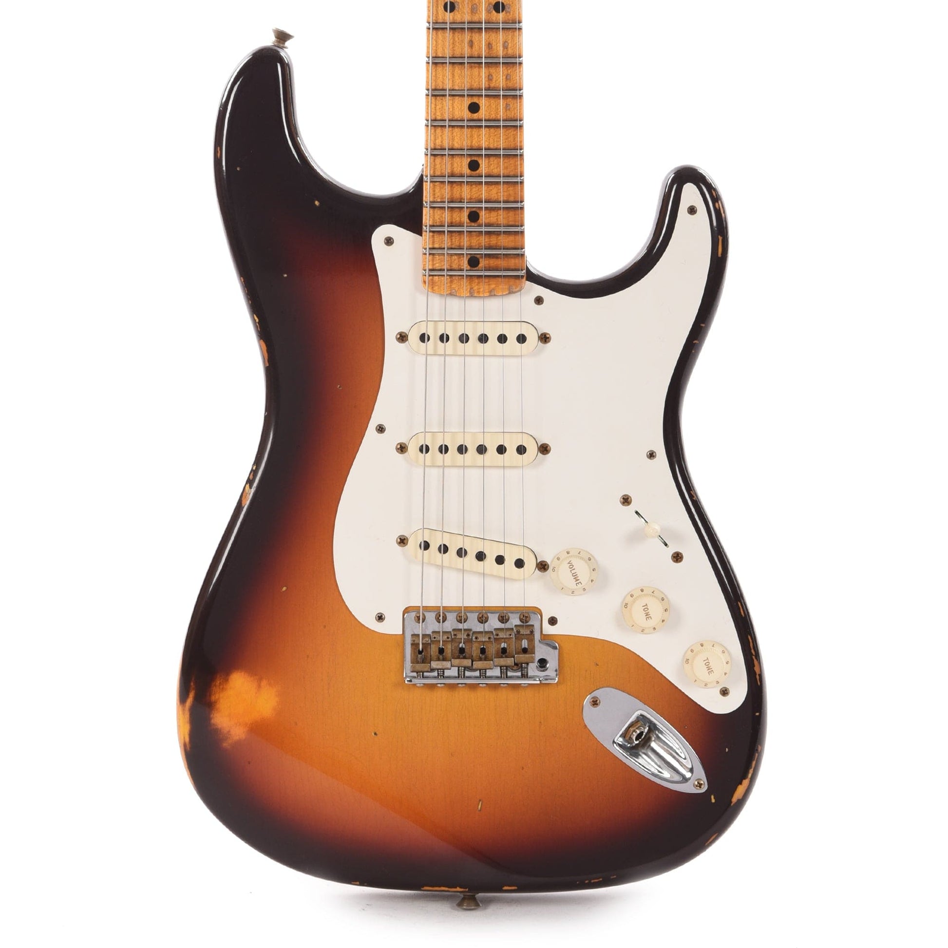 Fender Custom Shop 1958 Stratocaster Relic Faded Aged 3-Color Sunburst Electric Guitars / Solid Body