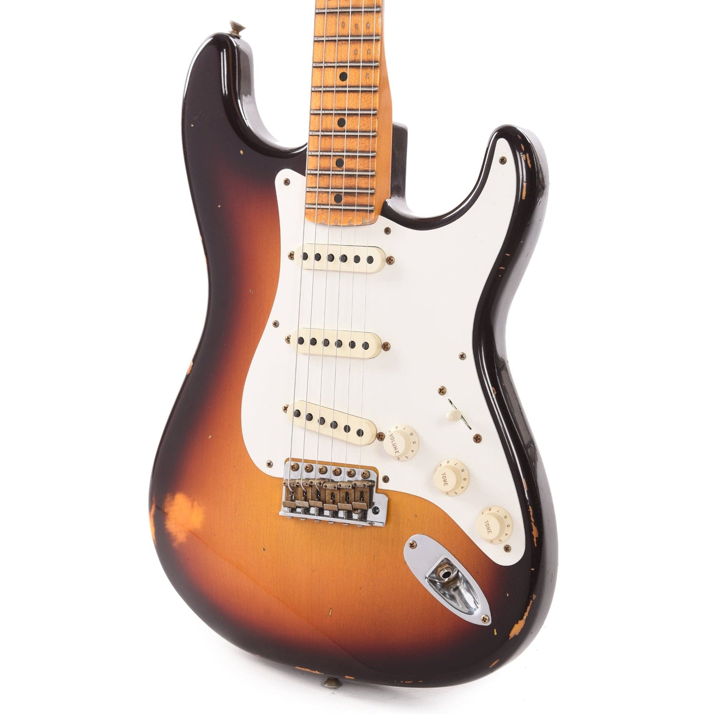 Fender Custom Shop 1958 Stratocaster Relic Faded Aged 3-Color Sunburst Electric Guitars / Solid Body