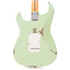 Fender Custom Shop 1958 Stratocaster Relic Super Faded Aged Surf Green Electric Guitars / Solid Body