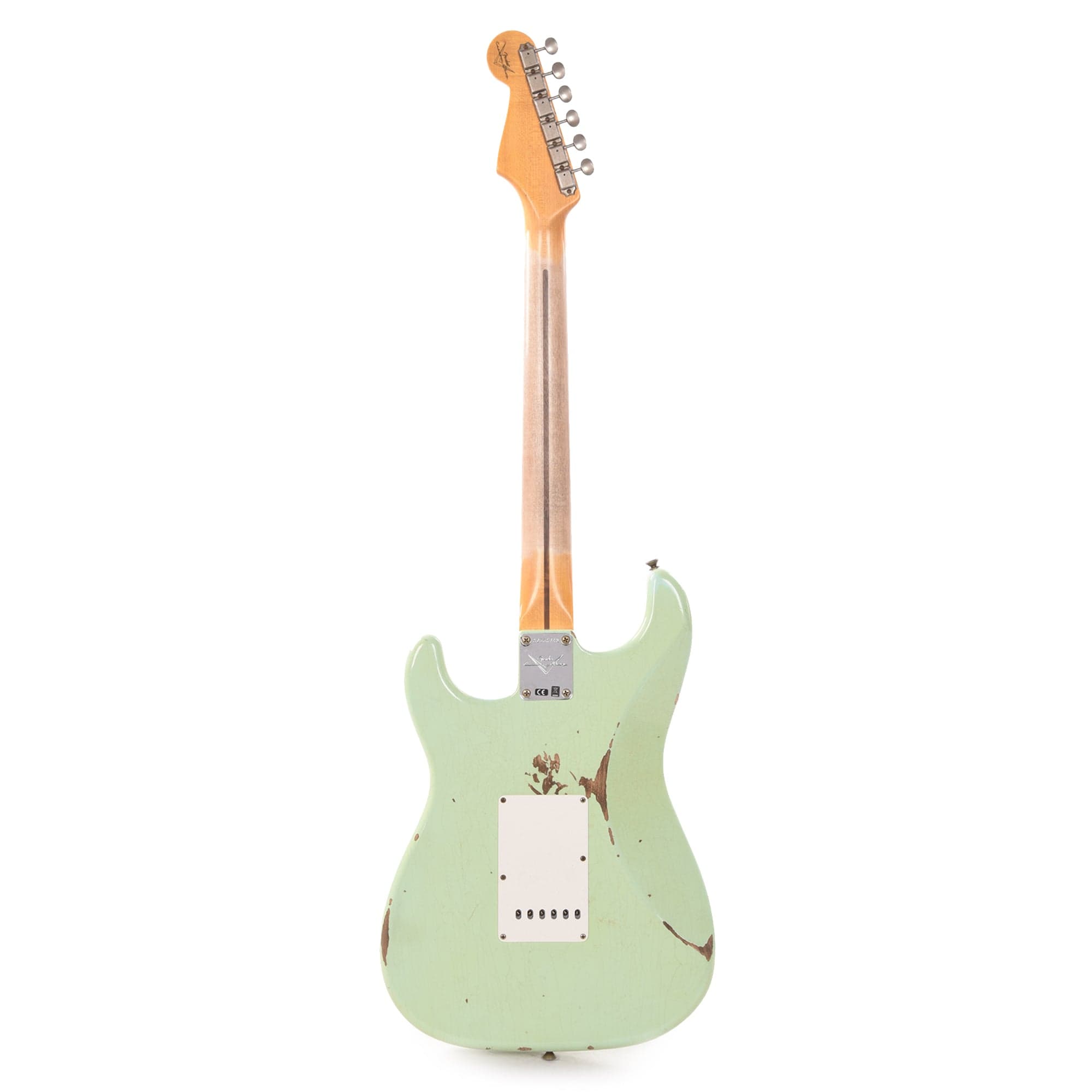 Fender Custom Shop 1958 Stratocaster Relic Super Faded Aged Surf Green Electric Guitars / Solid Body