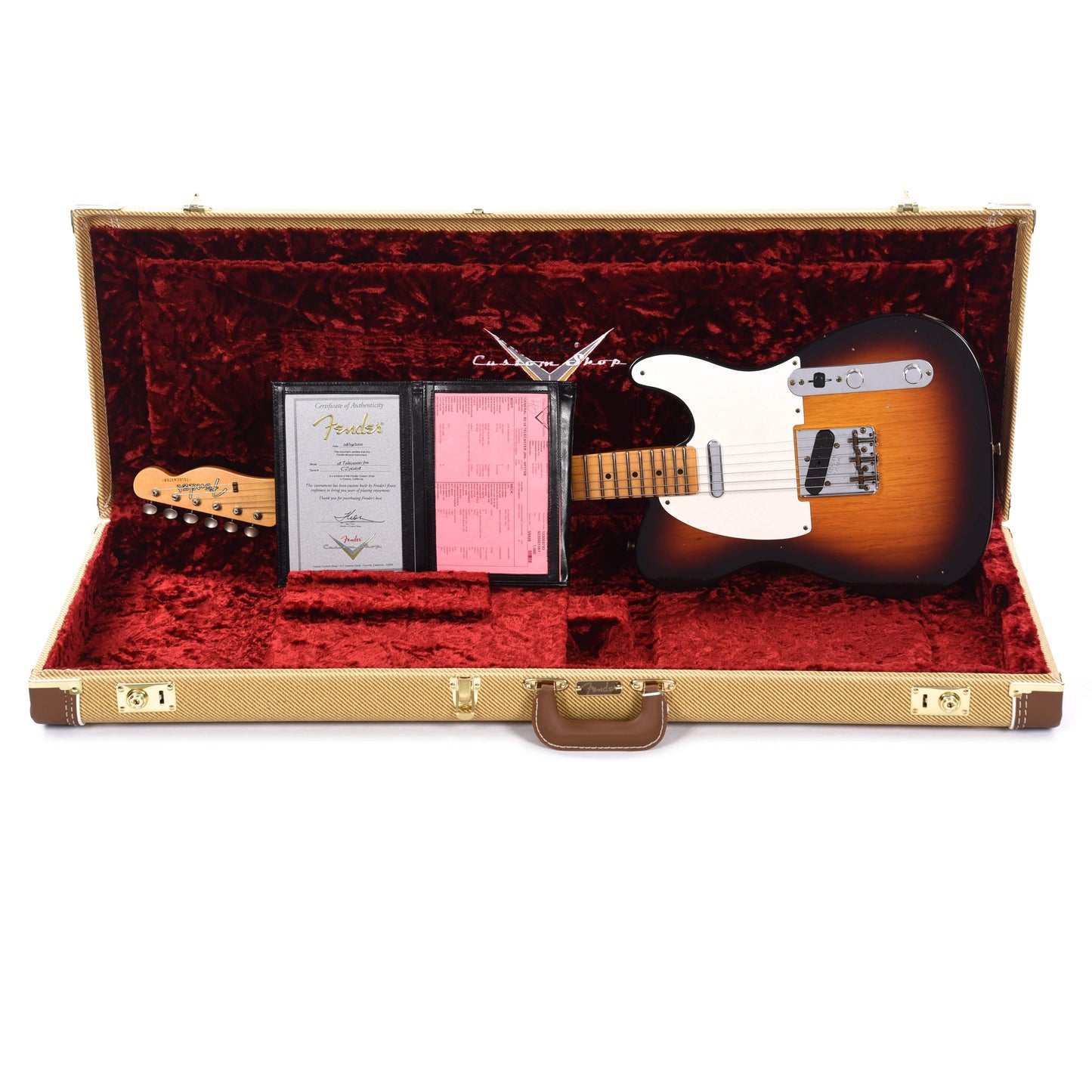 Fender Custom Shop 1958 Telecaster Journeyman Relic Wide-Fade 3-Color Sunburst Electric Guitars / Solid Body