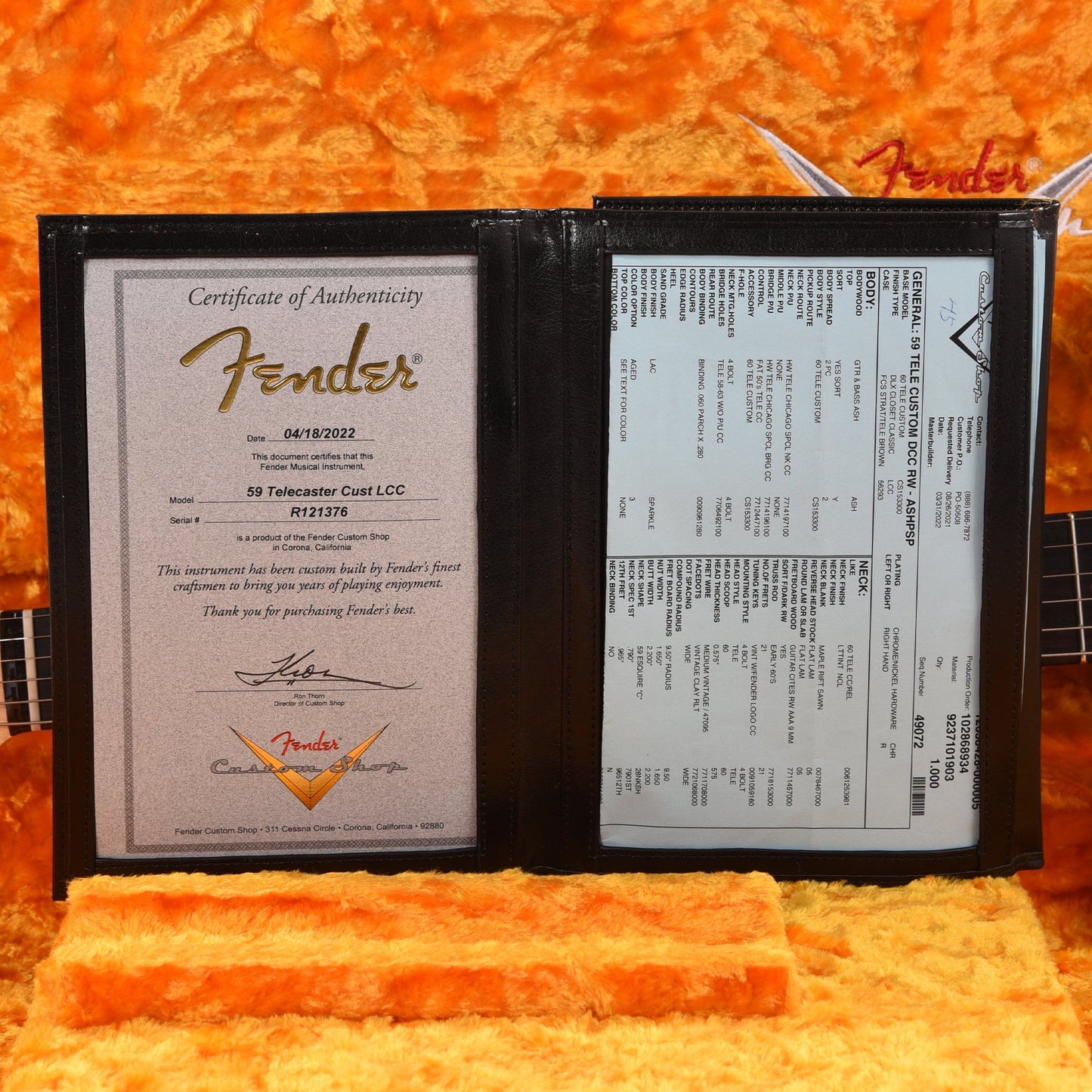 Fender Custom Shop 1959 Custom Telecaster "Chicago Special" Deluxe Closet Classic Aged Shell Pink Sparkle Electric Guitars / Solid Body