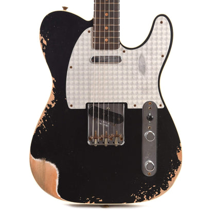 Fender Custom Shop 1959 Custom Telecaster "Chicago Special" Heavy Relic Aged Black w/Silver Aluminum Pickguard Electric Guitars / Solid Body