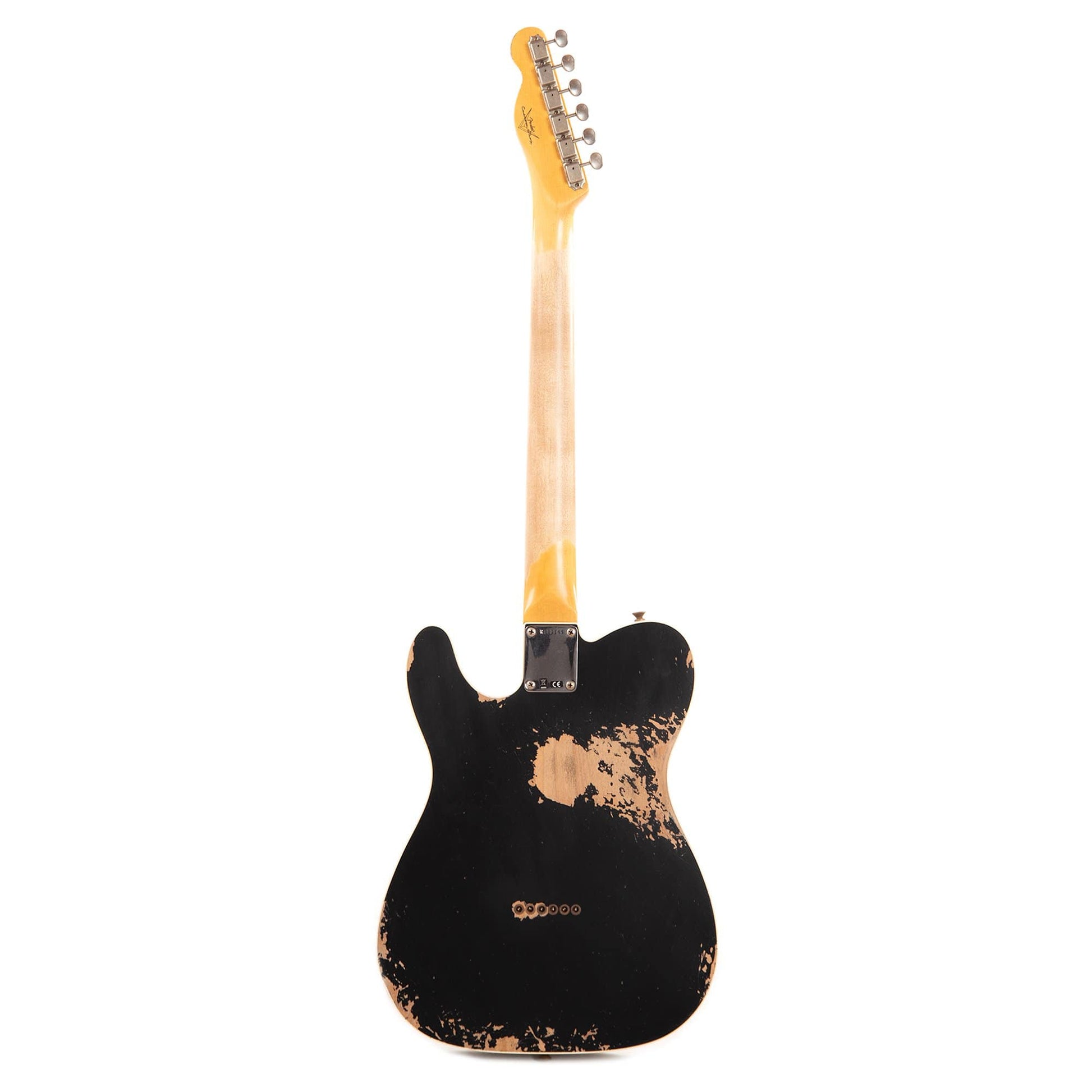 Fender Custom Shop 1959 Custom Telecaster "Chicago Special" Heavy Relic Aged Black w/Silver Aluminum Pickguard Electric Guitars / Solid Body