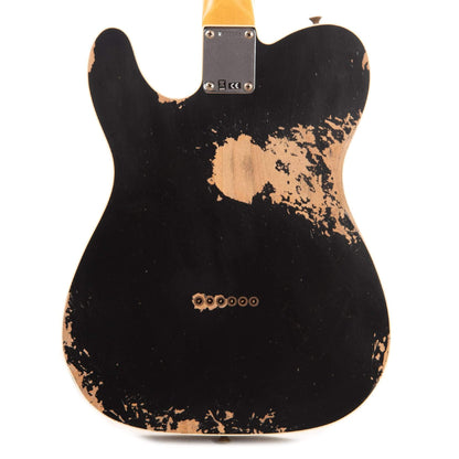 Fender Custom Shop 1959 Custom Telecaster "Chicago Special" Heavy Relic Aged Black w/Silver Aluminum Pickguard Electric Guitars / Solid Body