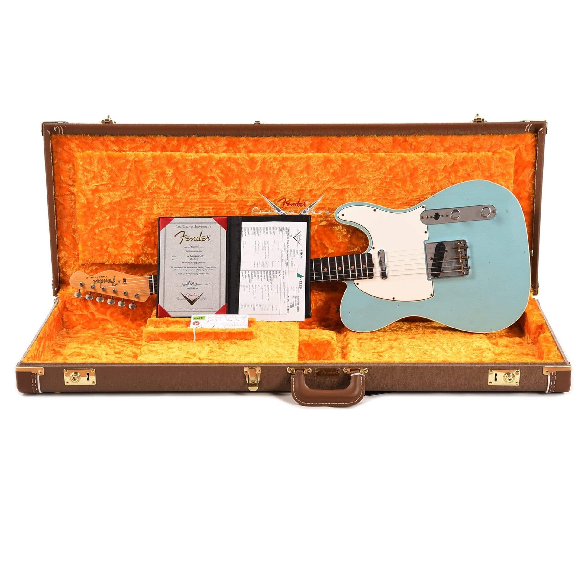 Fender Custom Shop 1959 Custom Telecaster "Chicago Special" Journeyman Aged Daphne Blue Electric Guitars / Solid Body
