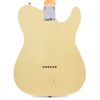 Fender Custom Shop 1959 Custom Telecaster "Chicago Special" LEFTY Relic Aged Gold Sparkle Electric Guitars / Solid Body