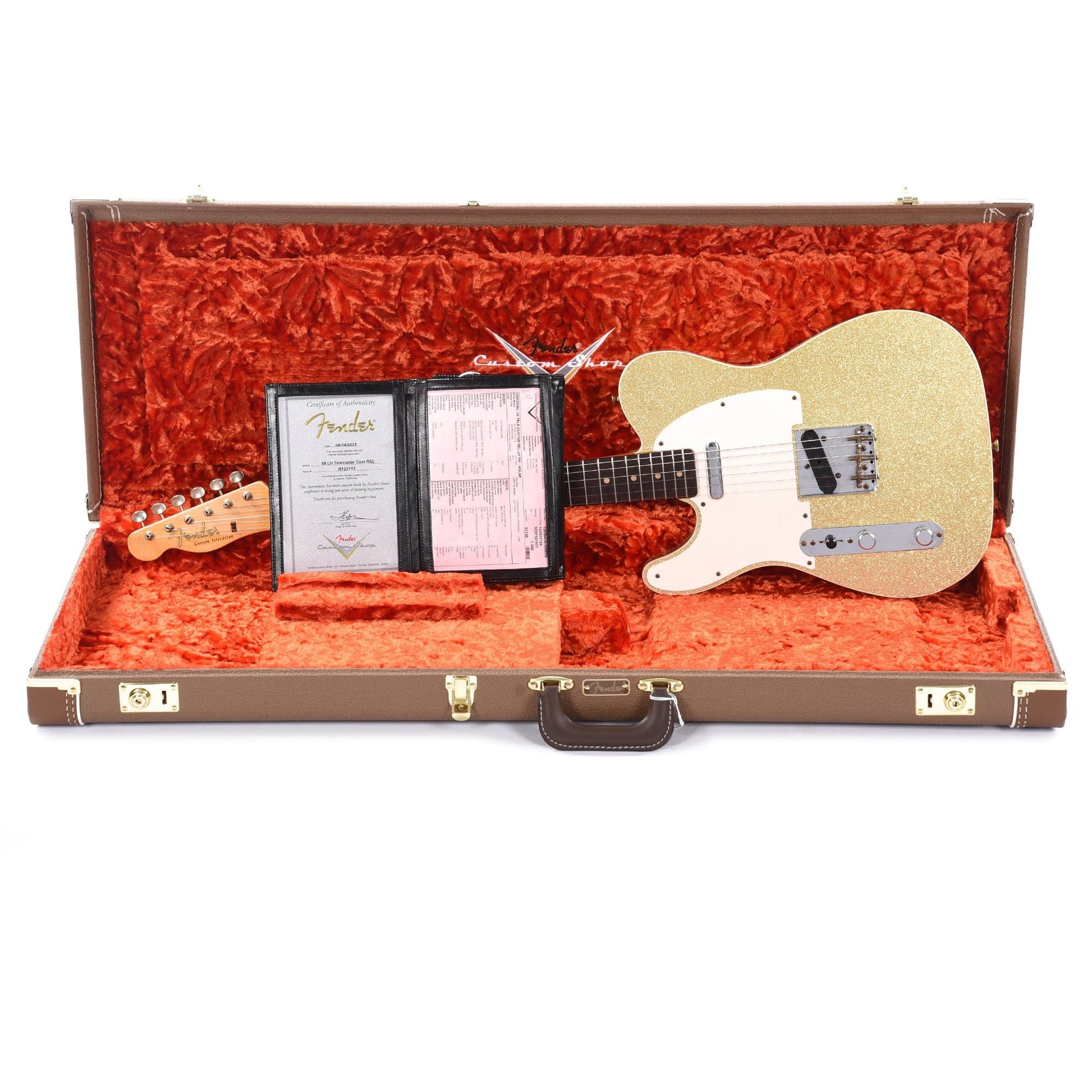 Fender Custom Shop 1959 Custom Telecaster "Chicago Special" LEFTY Relic Aged Gold Sparkle Electric Guitars / Solid Body