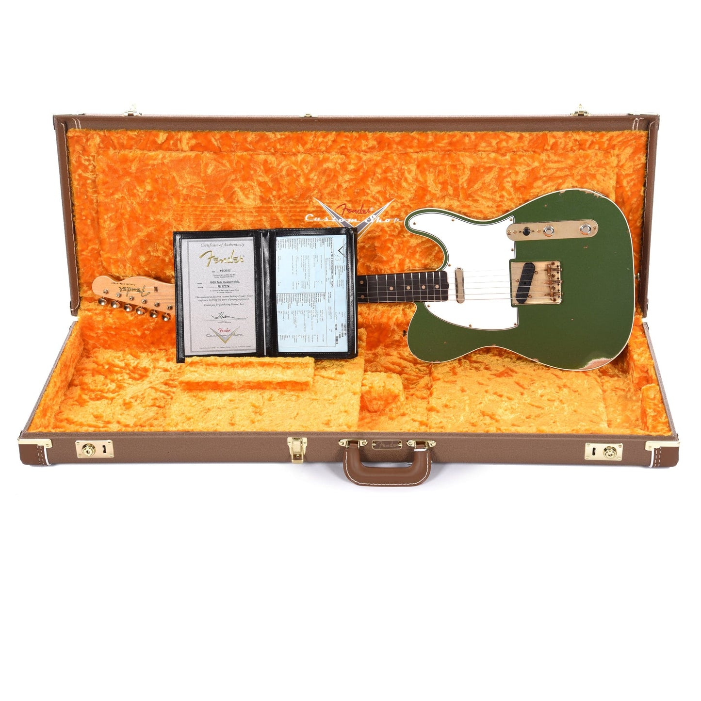 Fender Custom Shop 1959 Custom Telecaster "Chicago Special" Relic Aged Cadillac Green w/Gold Hardware Electric Guitars / Solid Body