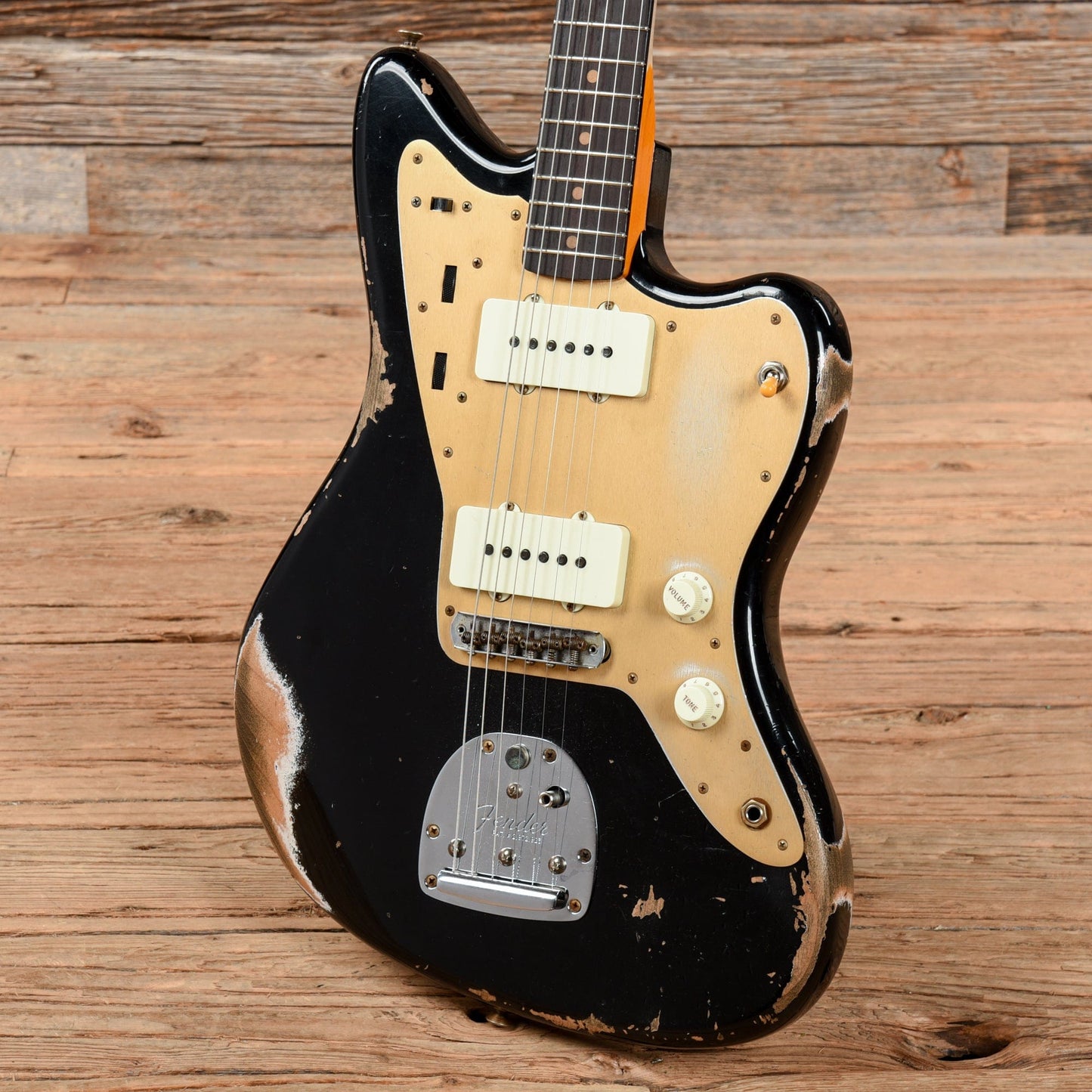 Fender Custom Shop 1959 Jazzmaster "Chicago Special" Heavy Relic Aged Black Aged Black 2021 Electric Guitars / Solid Body