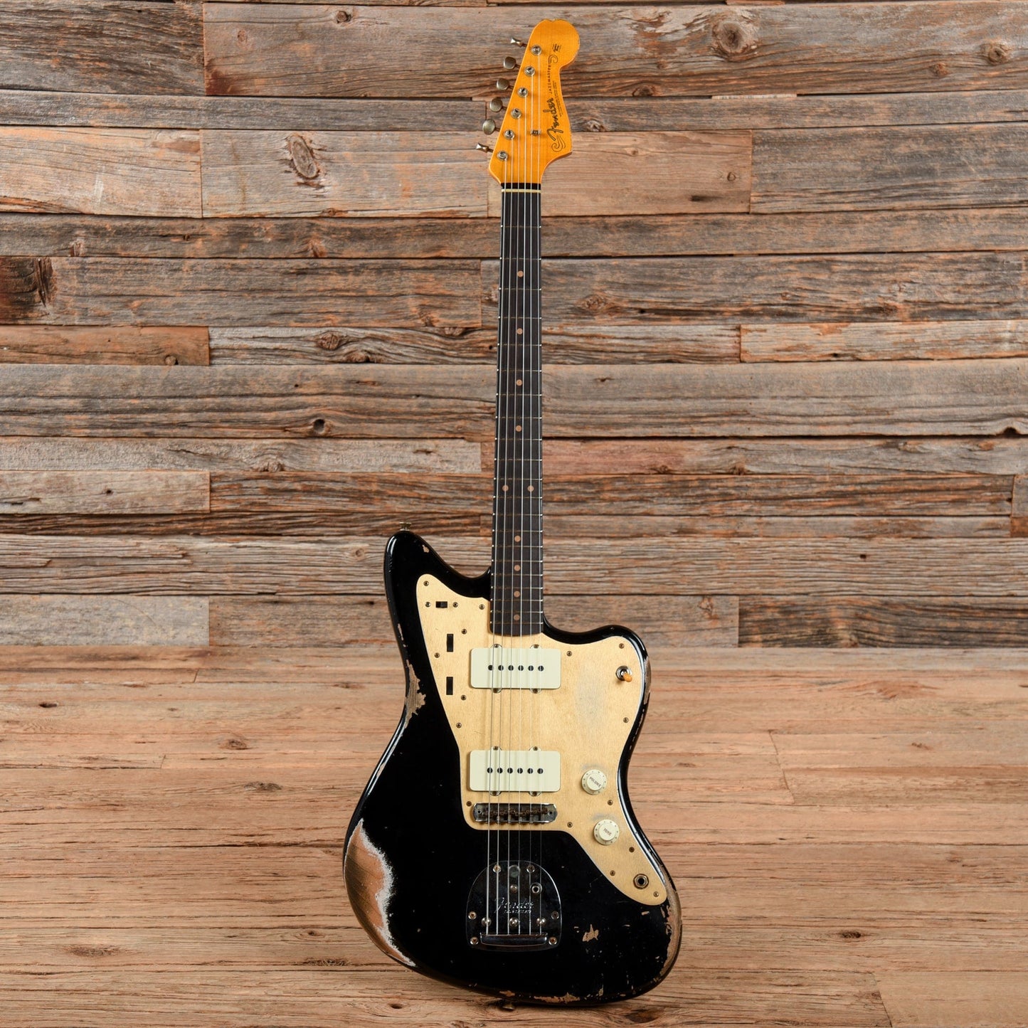 Fender Custom Shop 1959 Jazzmaster "Chicago Special" Heavy Relic Aged Black Aged Black 2021 Electric Guitars / Solid Body