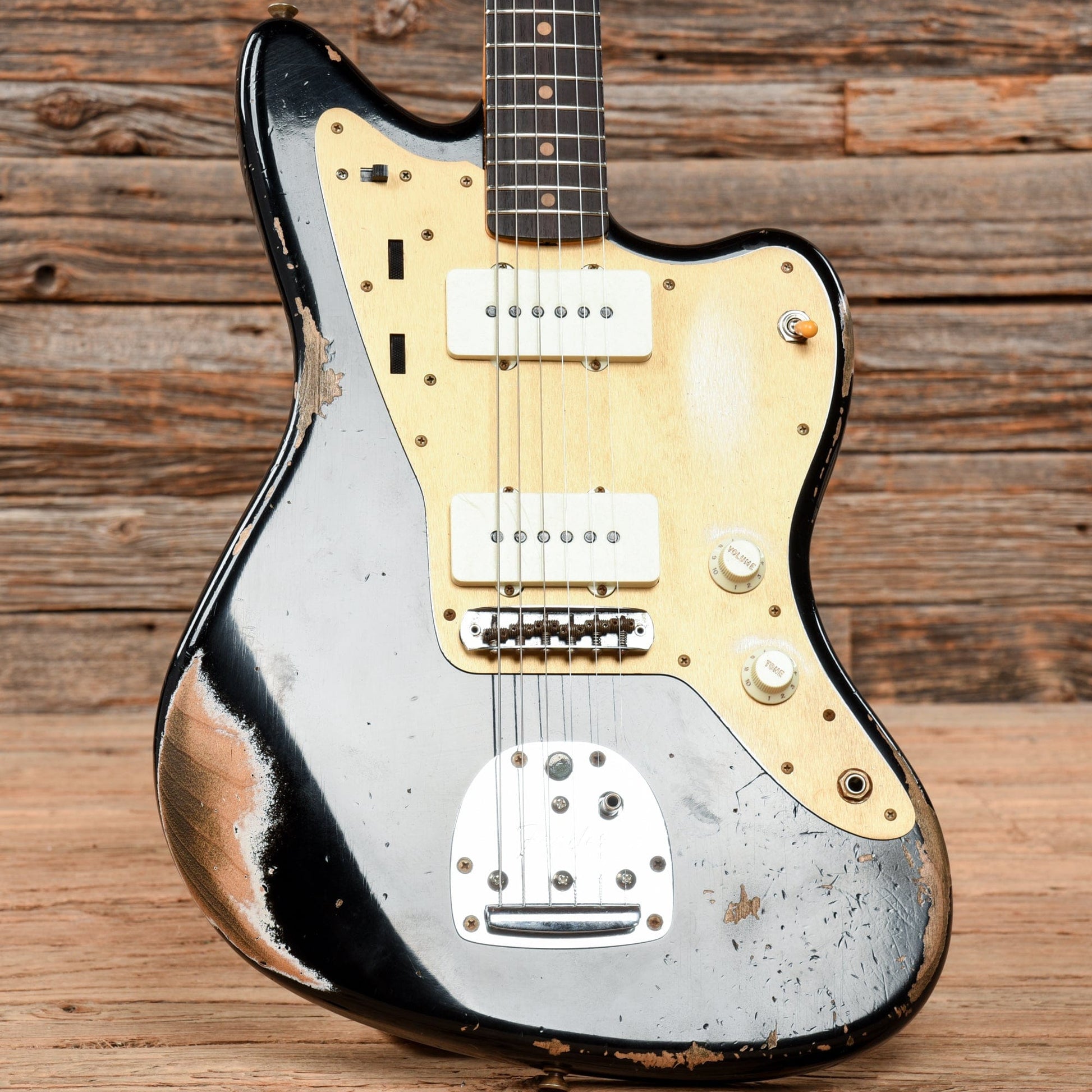 Fender Custom Shop 1959 Jazzmaster "Chicago Special" Heavy Relic Aged Black Aged Black 2021 Electric Guitars / Solid Body