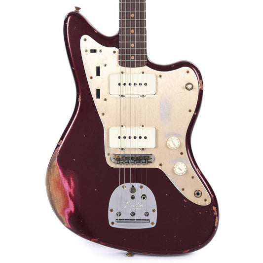 Fender Custom Shop 1959 Jazzmaster "Chicago Special" Heavy Relic Aged Oxblood Electric Guitars / Solid Body