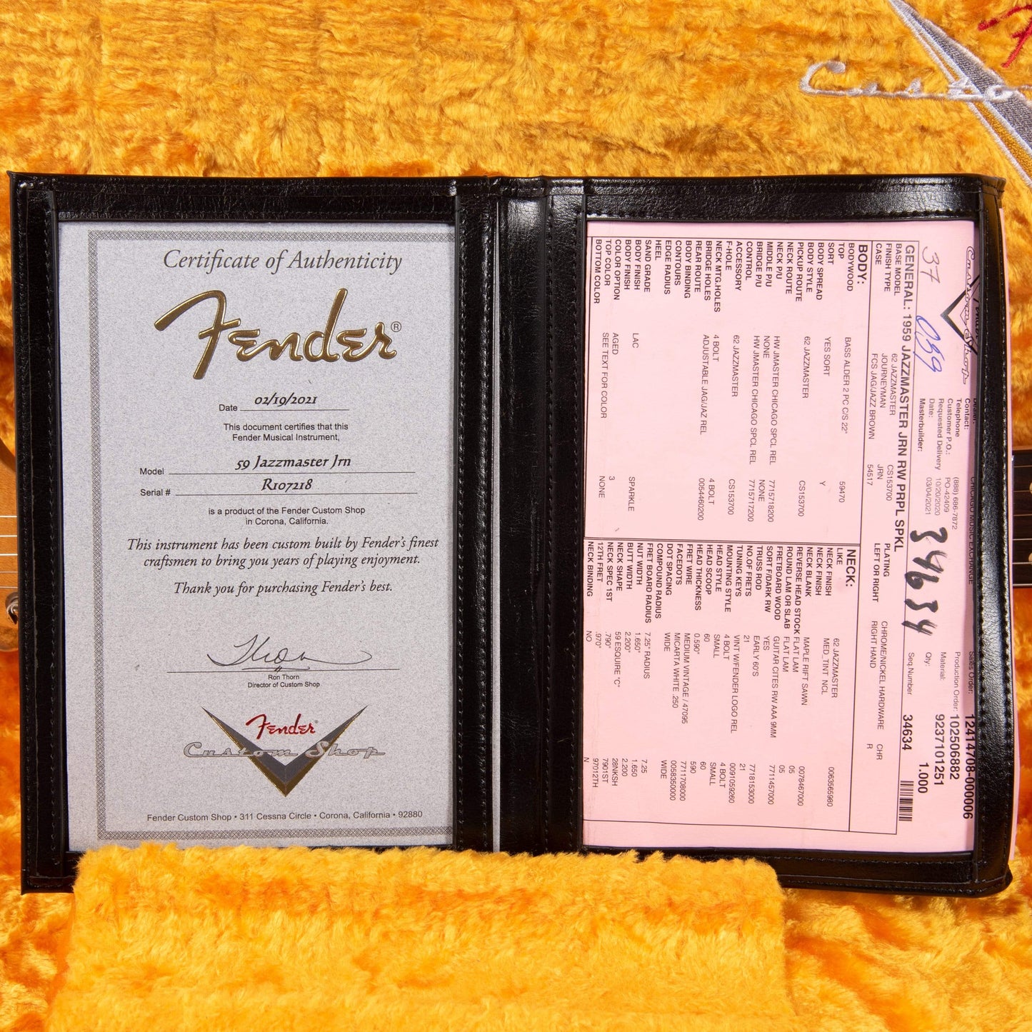 Fender Custom Shop 1959 Jazzmaster "Chicago Special" Journeyman Relic Purple Sparkle Electric Guitars / Solid Body