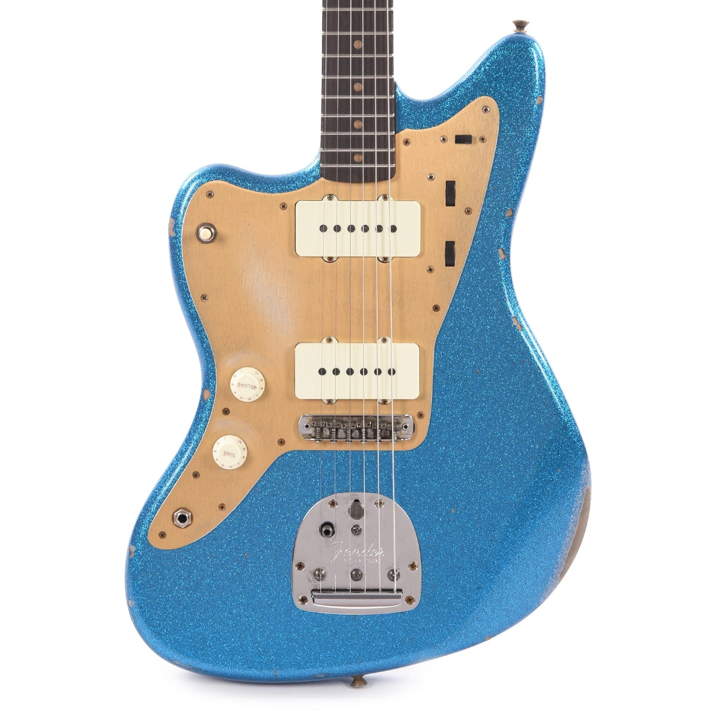 Fender Custom Shop 1959 Jazzmaster "Chicago Special" LEFTY Relic Super Aged Blue Sparkle Electric Guitars / Solid Body