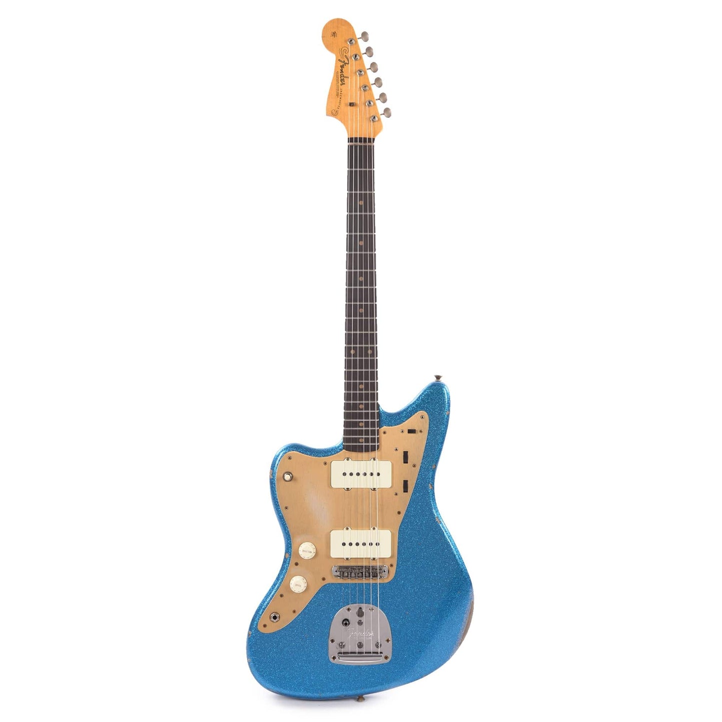 Fender Custom Shop 1959 Jazzmaster "Chicago Special" LEFTY Relic Super Aged Blue Sparkle Electric Guitars / Solid Body