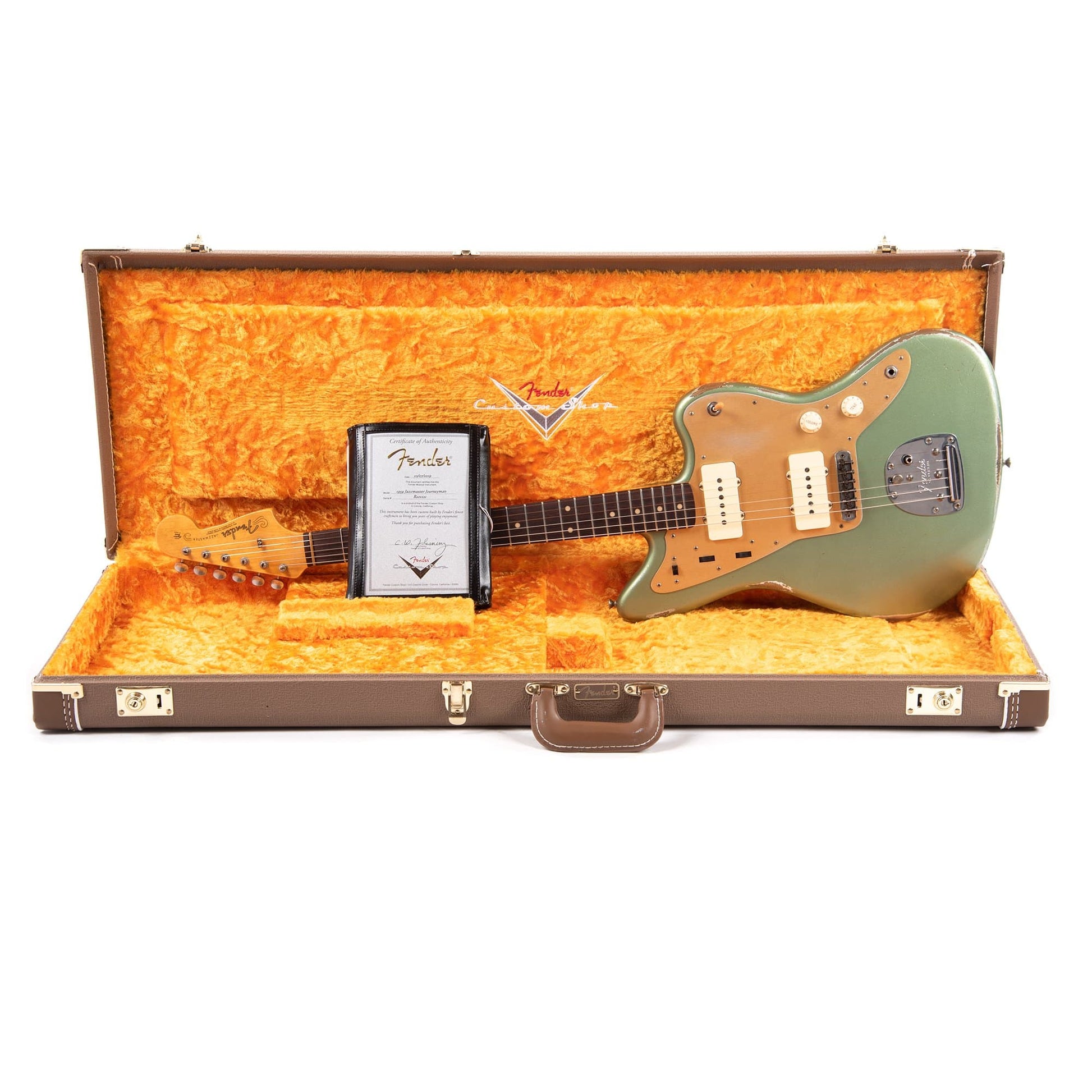 Fender Custom Shop 1959 Jazzmaster "Chicago Special" Relic Aged Sherwood Green Metallic Electric Guitars / Solid Body