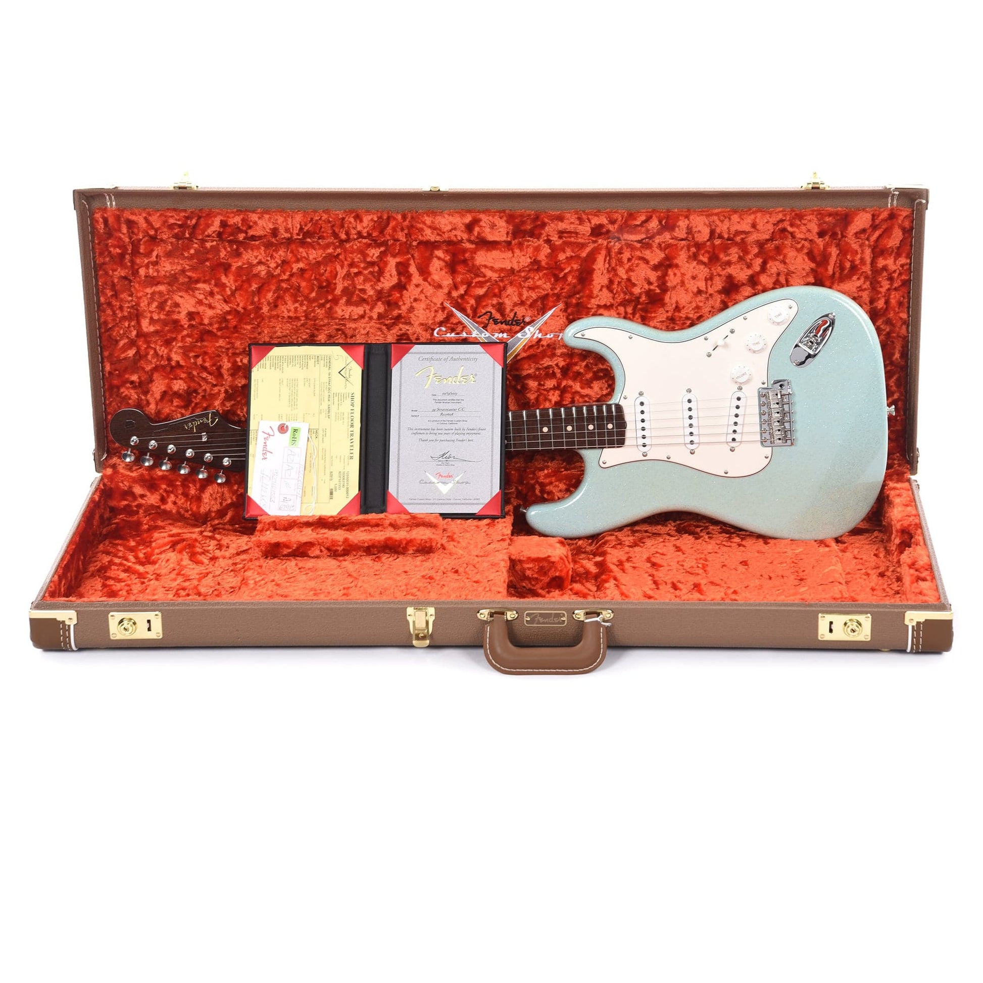 Fender Custom Shop 1959 Stratocaster "Chicago Special" DCC Super Aged Daphne Blue Sparkle w/Rosewood Neck Electric Guitars / Solid Body