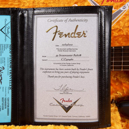 Fender Custom Shop 1959 Stratocaster "Chicago Special" Deluxe Closet Classic Aged Dark Lake Placid Blue Sparkle w/Rosewood Neck Electric Guitars / Solid Body