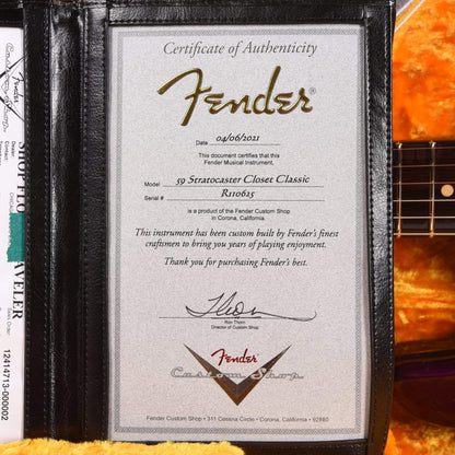 Fender Custom Shop 1959 Stratocaster "Chicago Special" Deluxe Closet Classic Metallic Purple w/Rosewood Neck Electric Guitars / Solid Body