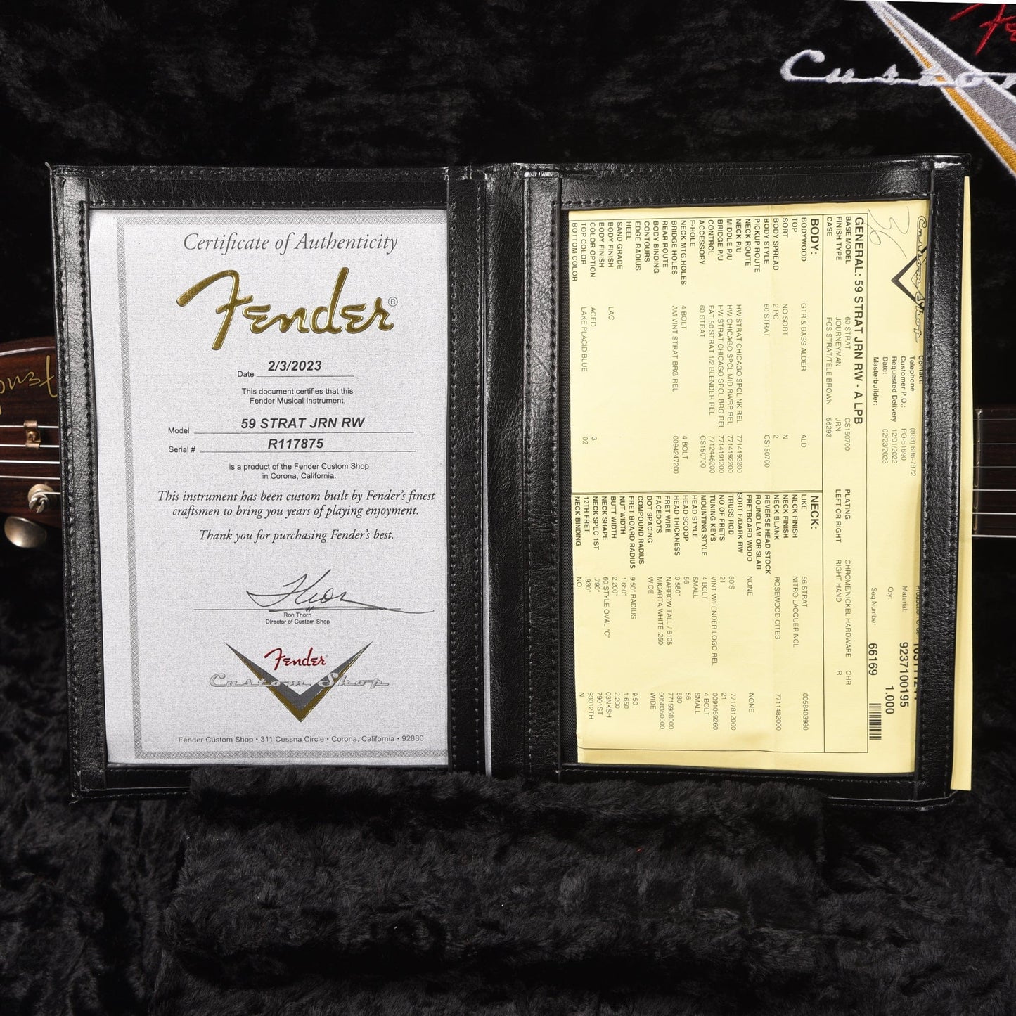 Fender Custom Shop 1959 Stratocaster "Chicago Special" Journeyman Aged Lake Placid Blue w/Rosewood Neck Electric Guitars / Solid Body