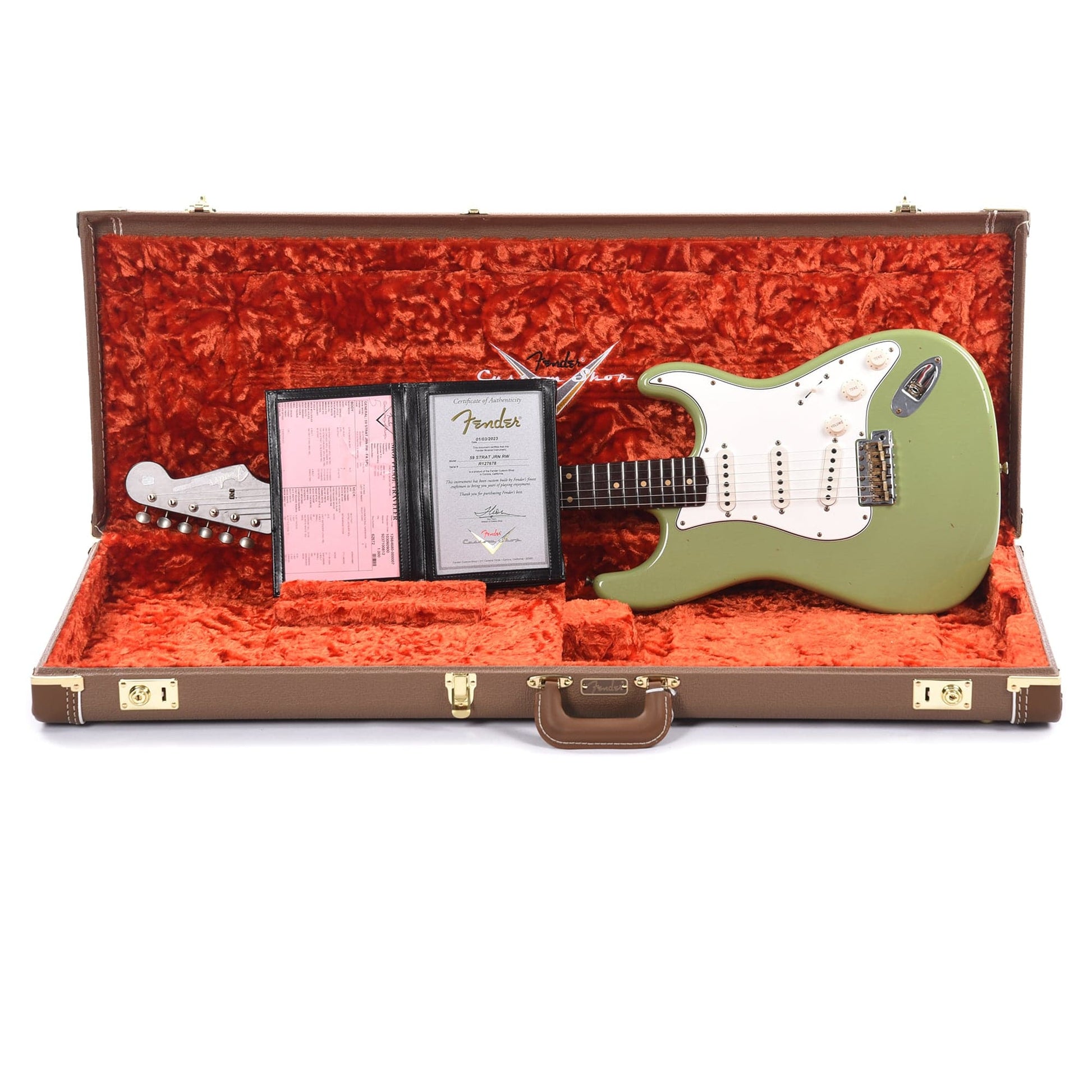 Fender Custom Shop 1959 Stratocaster "Chicago Special" Journeyman Faded/Aged Sweet Pea Green w/Rosewood Neck Electric Guitars / Solid Body