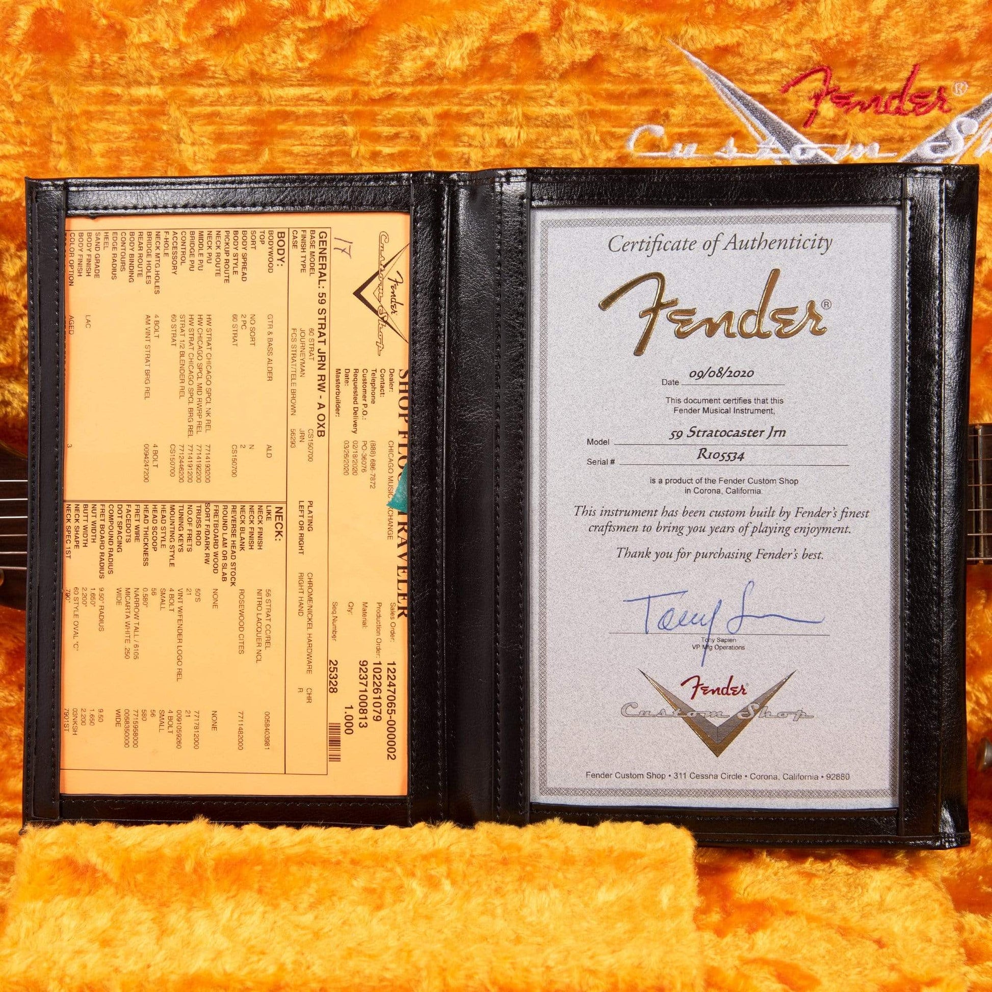 Fender Custom Shop 1959 Stratocaster "Chicago Special" Journeyman Relic Aged Oxblood w/Rosewood Neck Electric Guitars / Solid Body