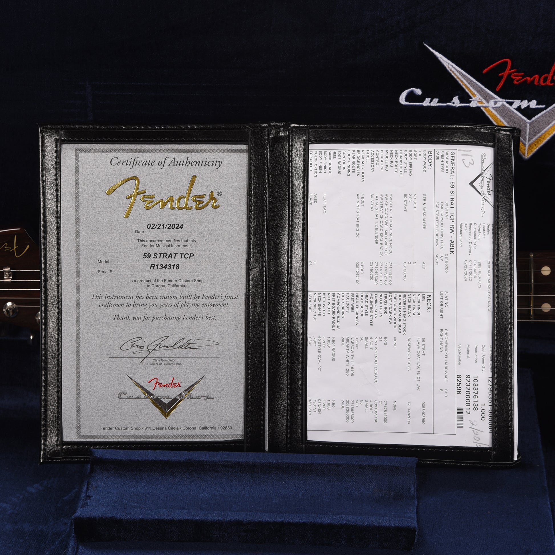 Fender Custom Shop 1959 Stratocaster "Chicago Special" Time Capsule Aged Black w/Rosewood Neck Electric Guitars / Solid Body