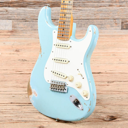 Fender Custom Shop 1959 Stratocaster Heavy Relic Aged Daphne Blue 2019 Electric Guitars / Solid Body