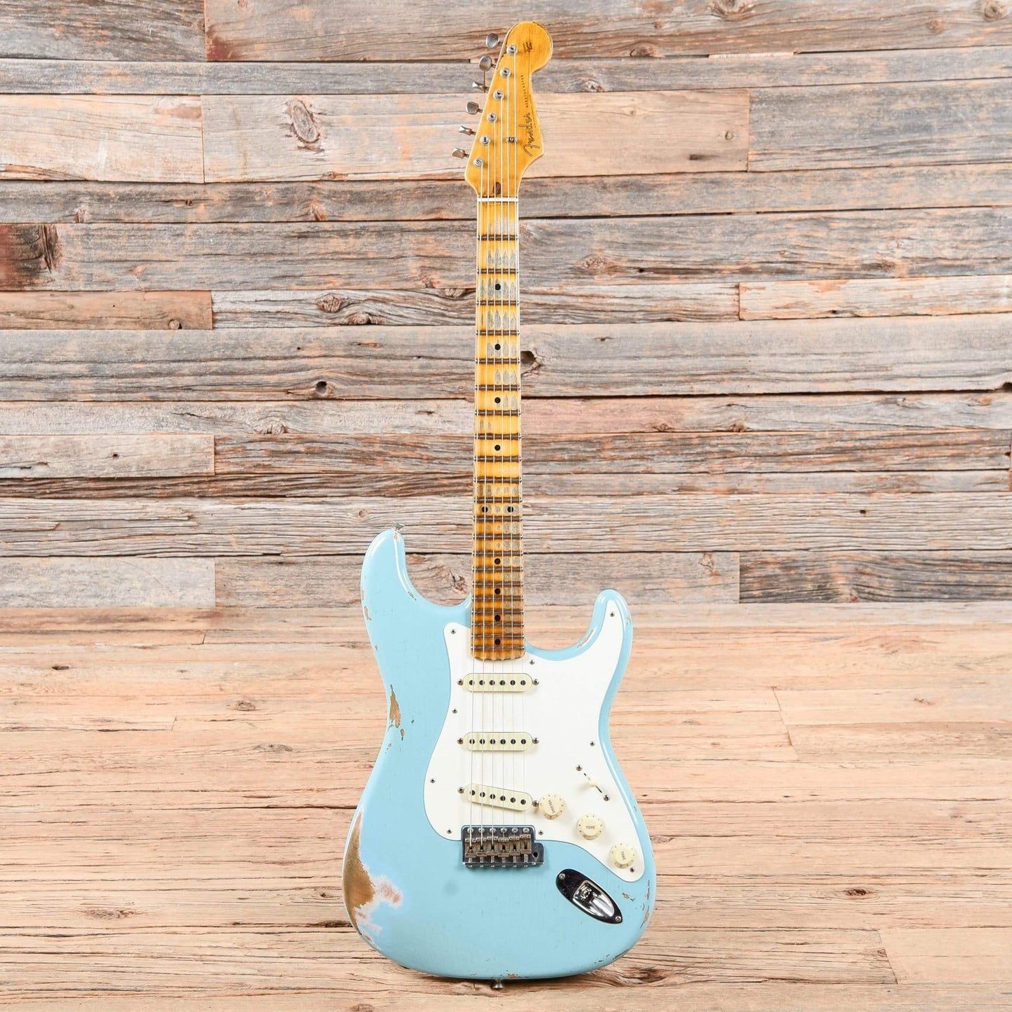 Fender Custom Shop 1959 Stratocaster Heavy Relic Aged Daphne Blue 2019 Electric Guitars / Solid Body