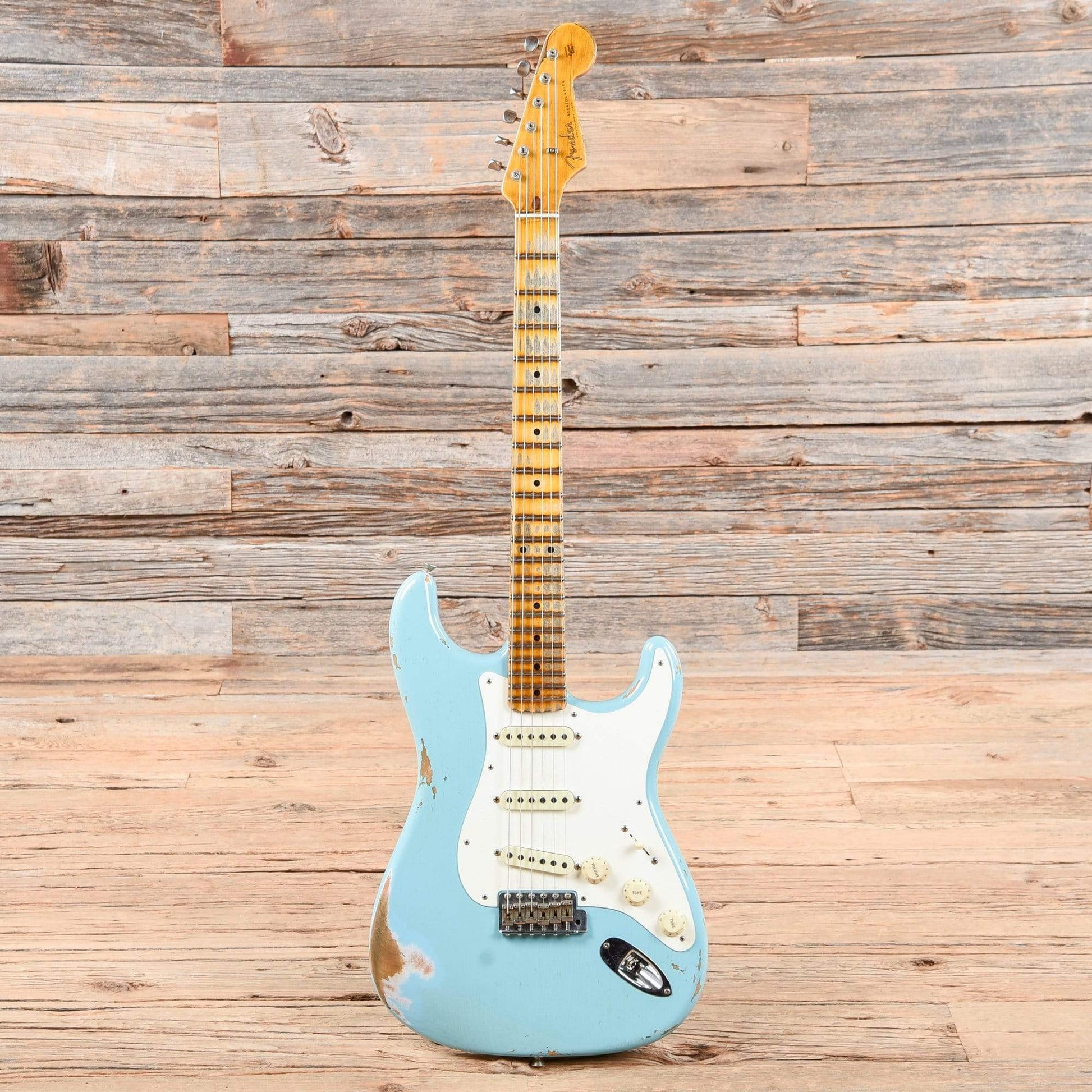 Fender Custom Shop 1959 Stratocaster Heavy Relic Aged Daphne Blue 2019 Electric Guitars / Solid Body