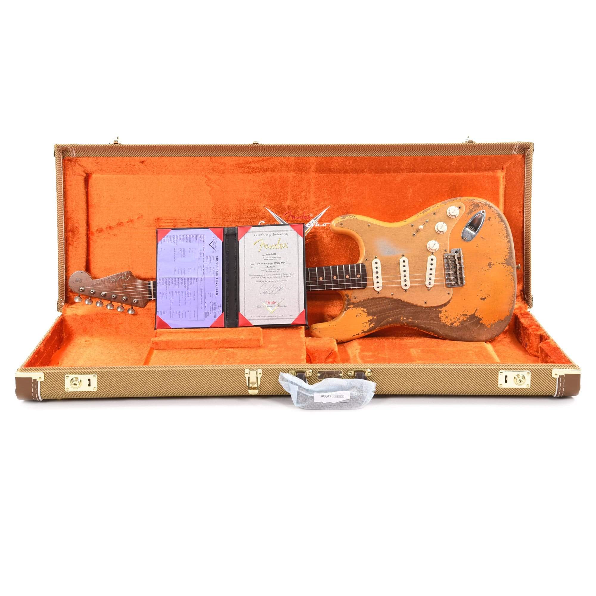 Fender Custom Shop 1959 Stratocaster Heavy Relic Aged Olympic White Master Built by Carlos Lopez Electric Guitars / Solid Body