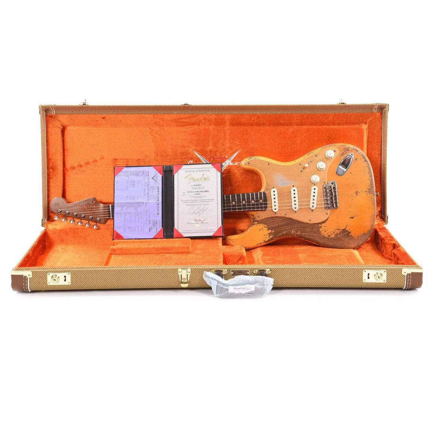 Fender Custom Shop 1959 Stratocaster Heavy Relic Aged Olympic White Master Built by Carlos Lopez Electric Guitars / Solid Body