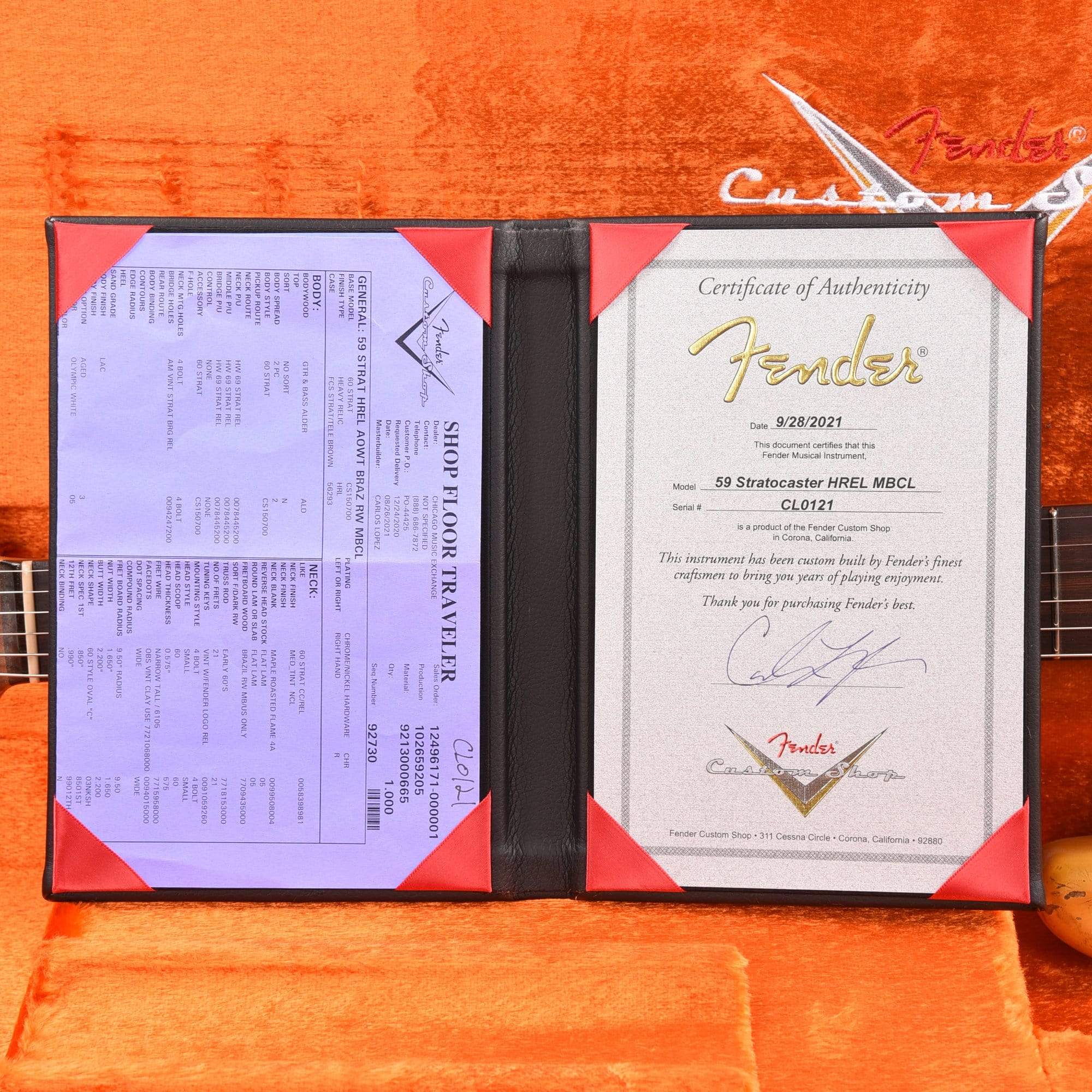 Fender Custom Shop 1959 Stratocaster Heavy Relic Aged Olympic White Master Built by Carlos Lopez Electric Guitars / Solid Body