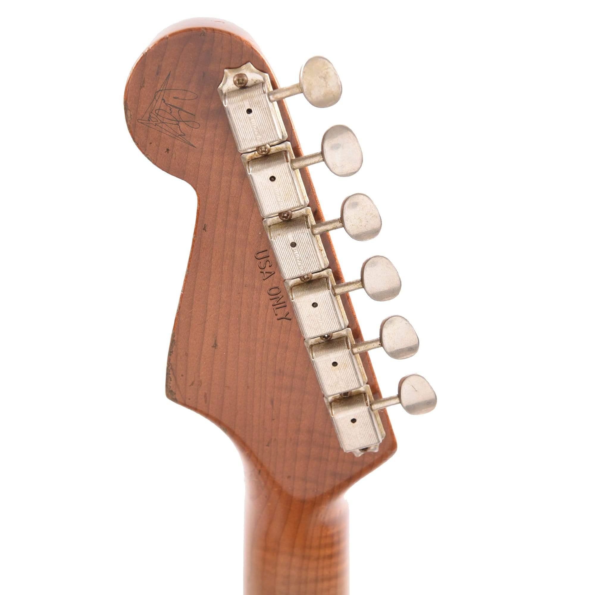 Fender Custom Shop 1959 Stratocaster Heavy Relic Aged Olympic White Master Built by Carlos Lopez Electric Guitars / Solid Body