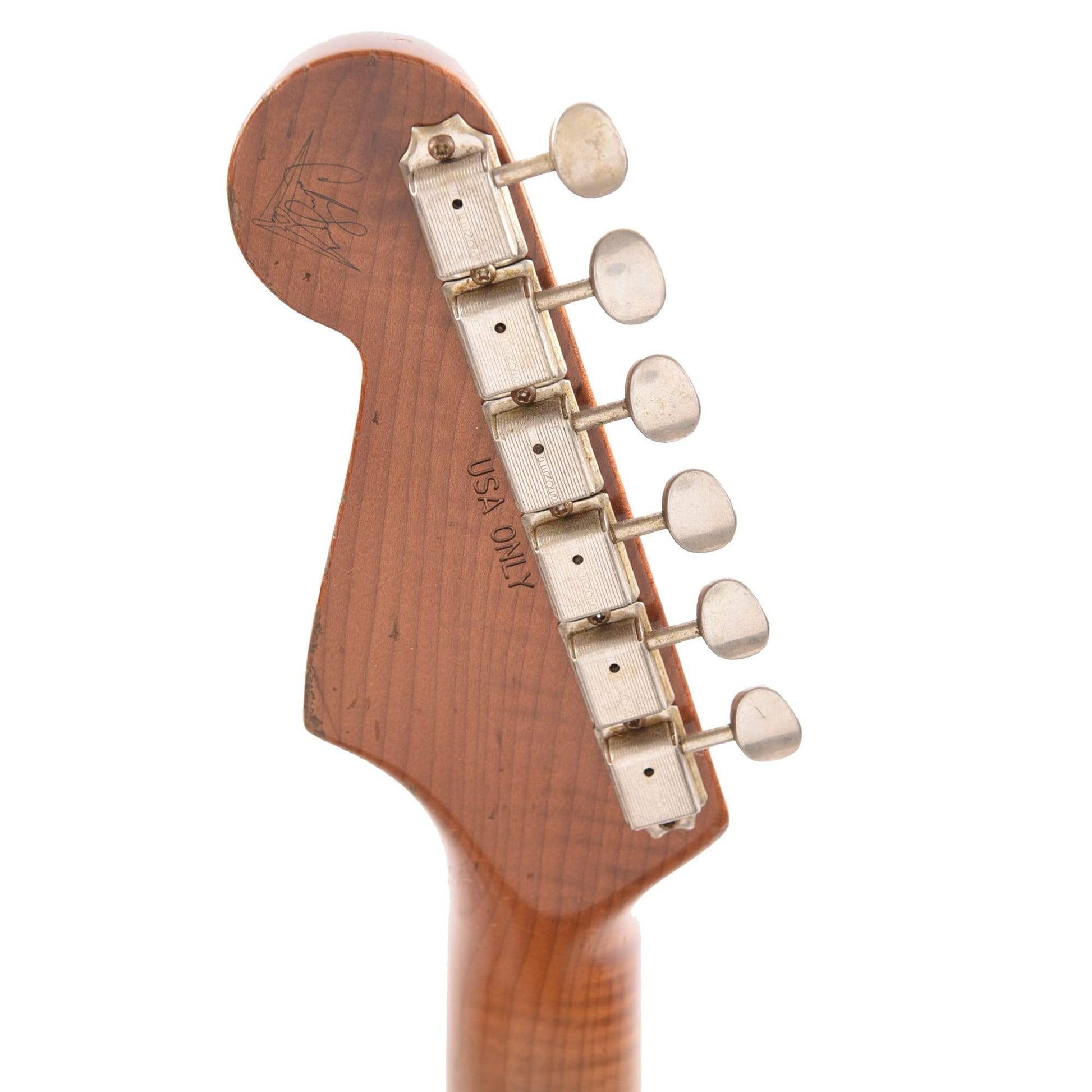 Fender Custom Shop 1959 Stratocaster Heavy Relic Aged Olympic White Master Built by Carlos Lopez Electric Guitars / Solid Body