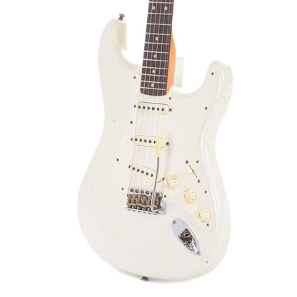 Fender Custom Shop 1959 Stratocaster Journeyman Relic Aged Olympic White Electric Guitars / Solid Body