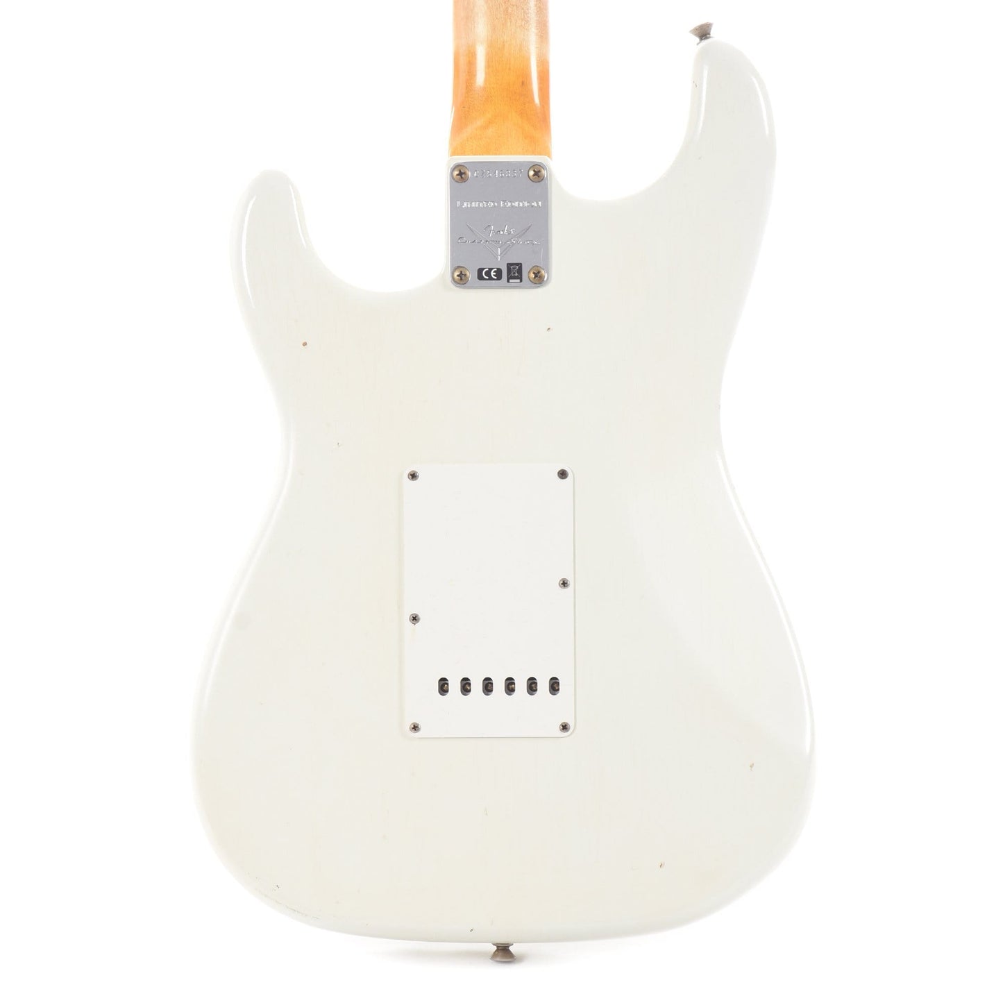 Fender Custom Shop 1959 Stratocaster Journeyman Relic Aged Olympic White Electric Guitars / Solid Body