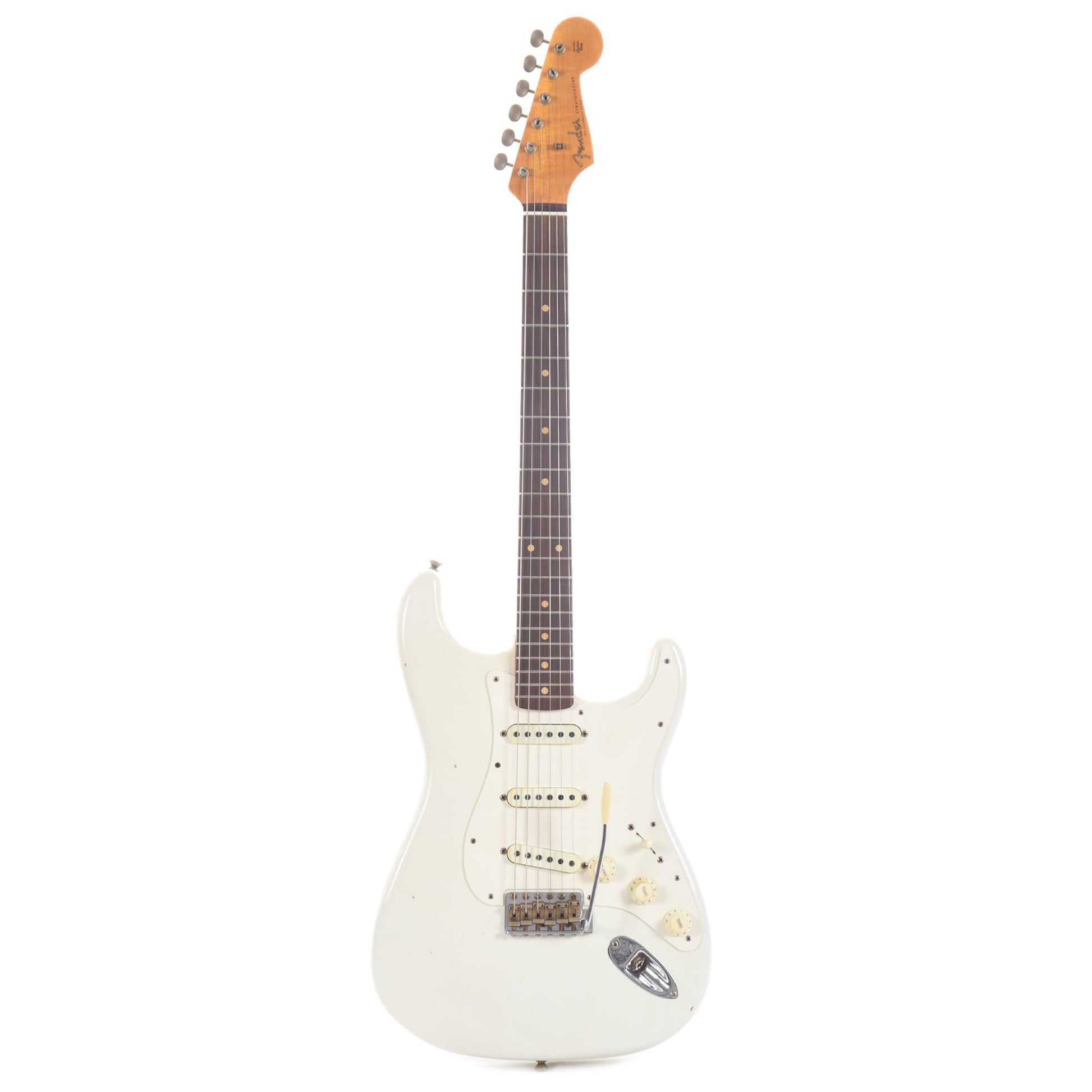 Fender Custom Shop 1959 Stratocaster Journeyman Relic Aged Olympic White Electric Guitars / Solid Body