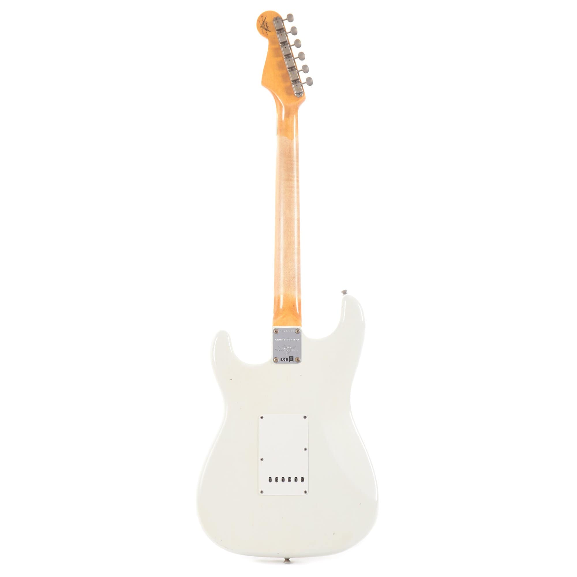Fender Custom Shop 1959 Stratocaster Journeyman Relic Aged Olympic White Electric Guitars / Solid Body