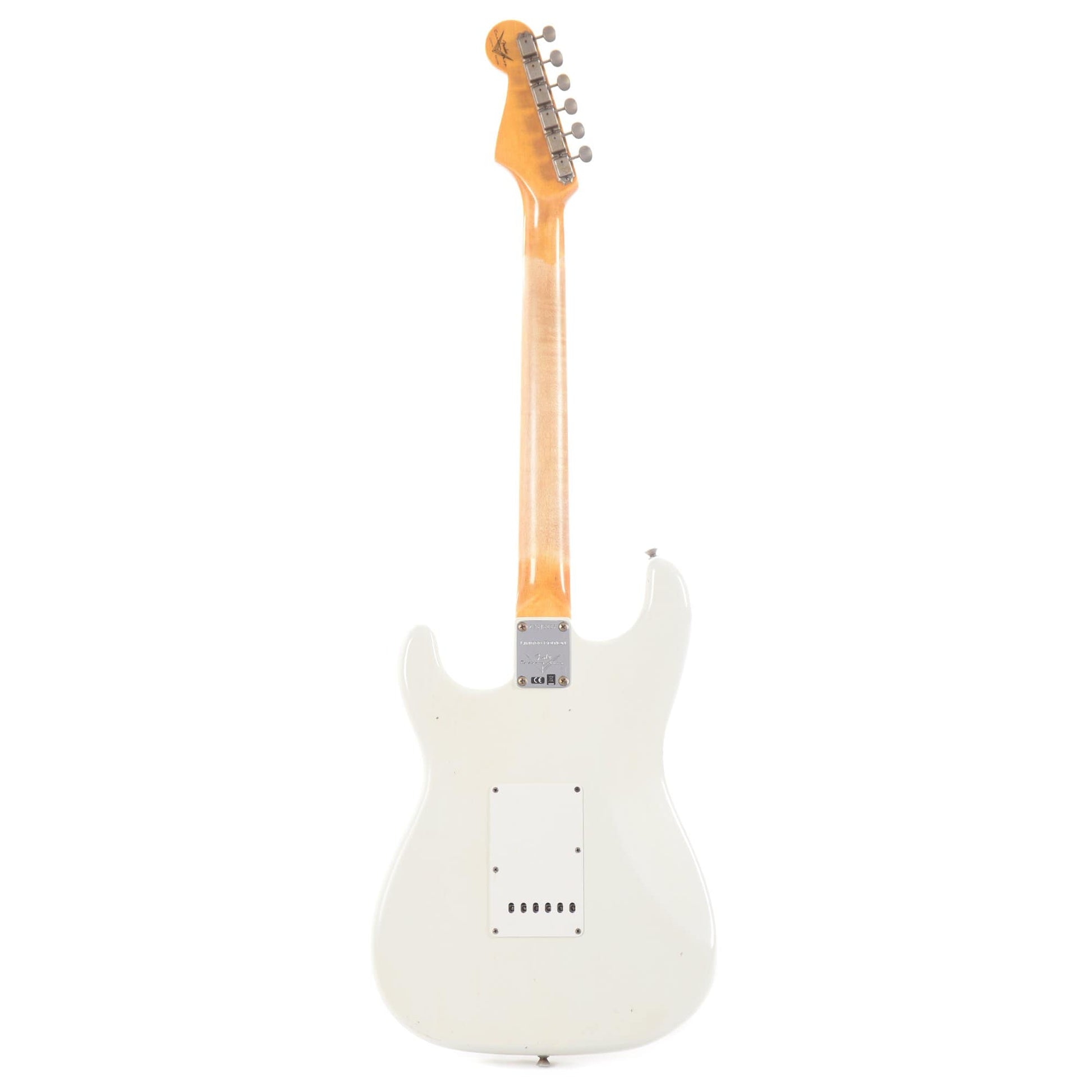 Fender Custom Shop 1959 Stratocaster Journeyman Relic Aged Olympic White Electric Guitars / Solid Body