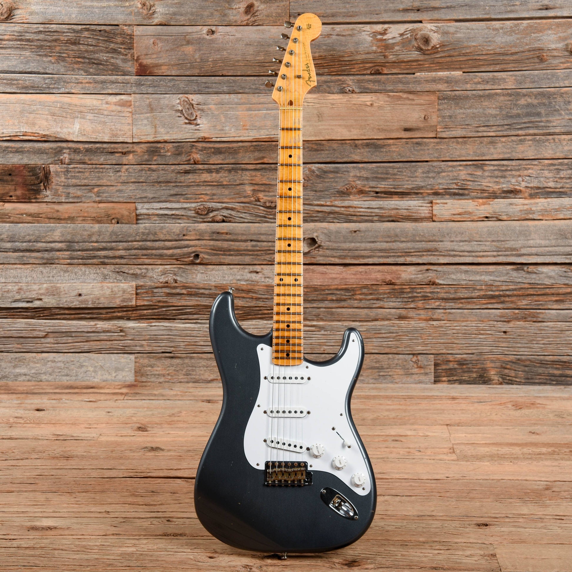 Fender Custom Shop 1959 Stratocaster Journeyman Relic Charcoal Frost Metallic Electric Guitars / Solid Body