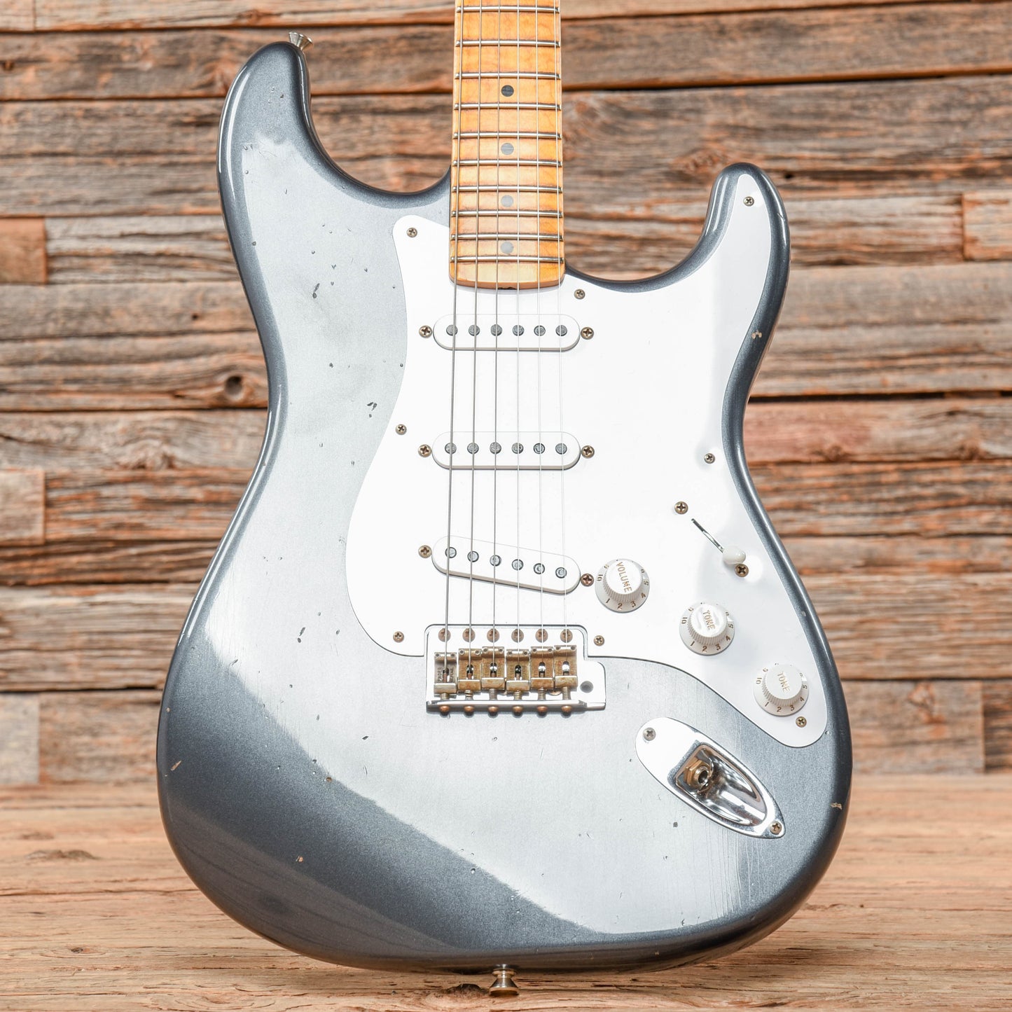 Fender Custom Shop 1959 Stratocaster Journeyman Relic Charcoal Frost Metallic Electric Guitars / Solid Body