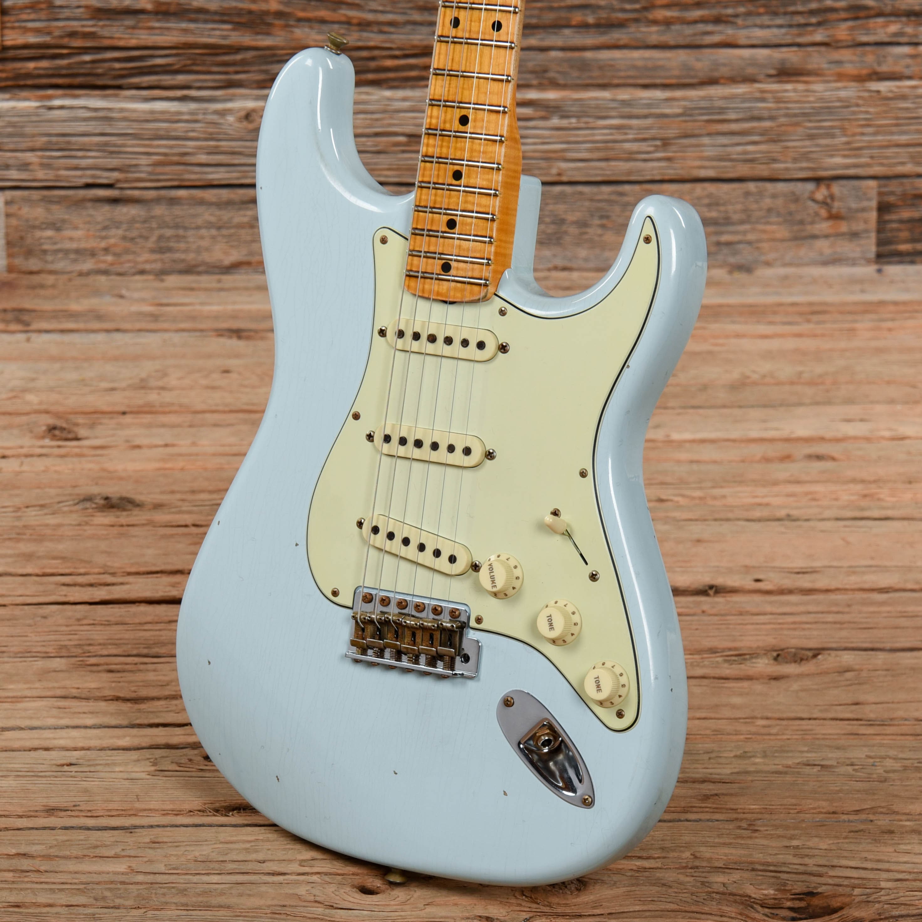 Fender Custom Shop 1959 Stratocaster Journeyman Relic Sonic Blue 2021 Electric Guitars / Solid Body