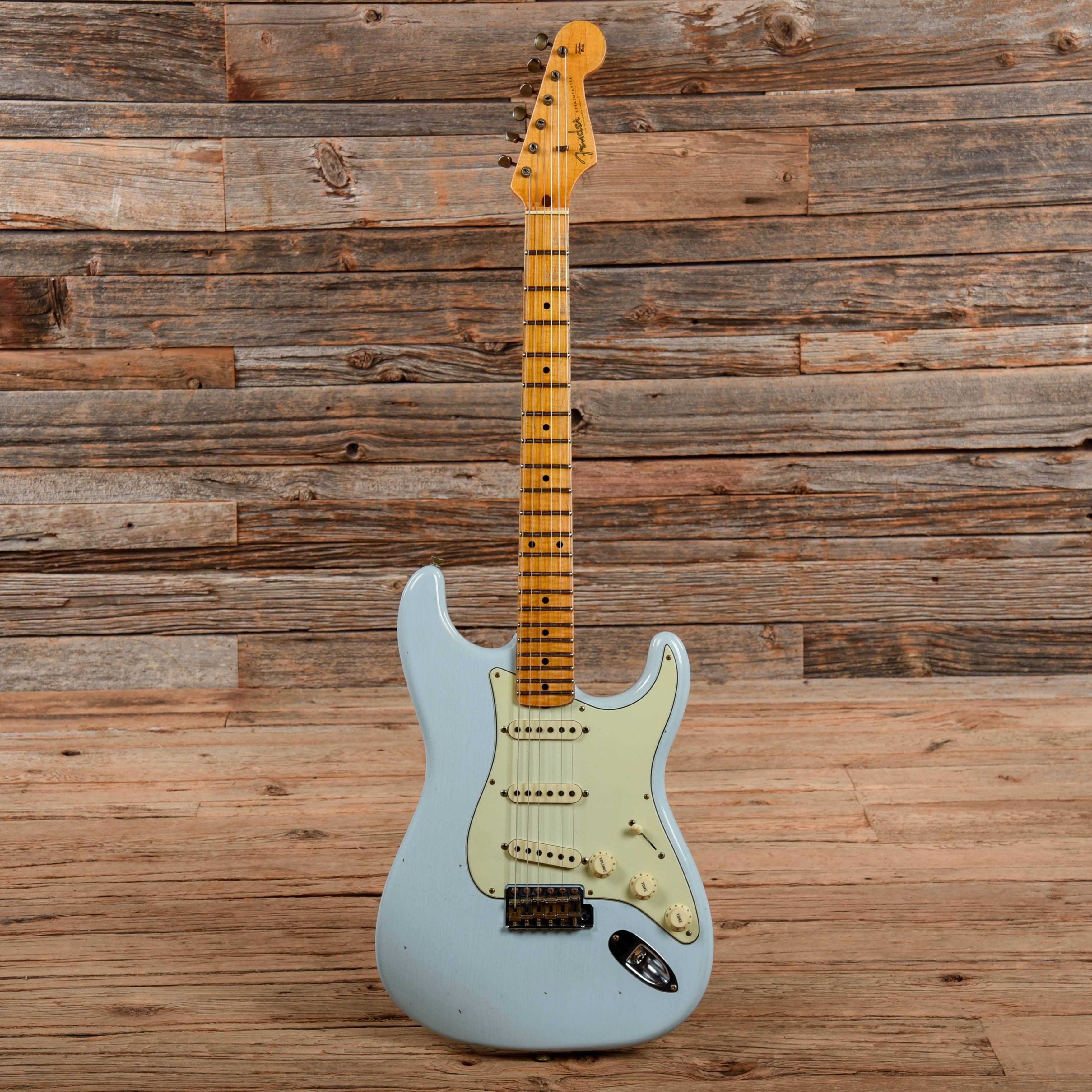 Fender Custom Shop 1959 Stratocaster Journeyman Relic Sonic Blue 2021 Electric Guitars / Solid Body
